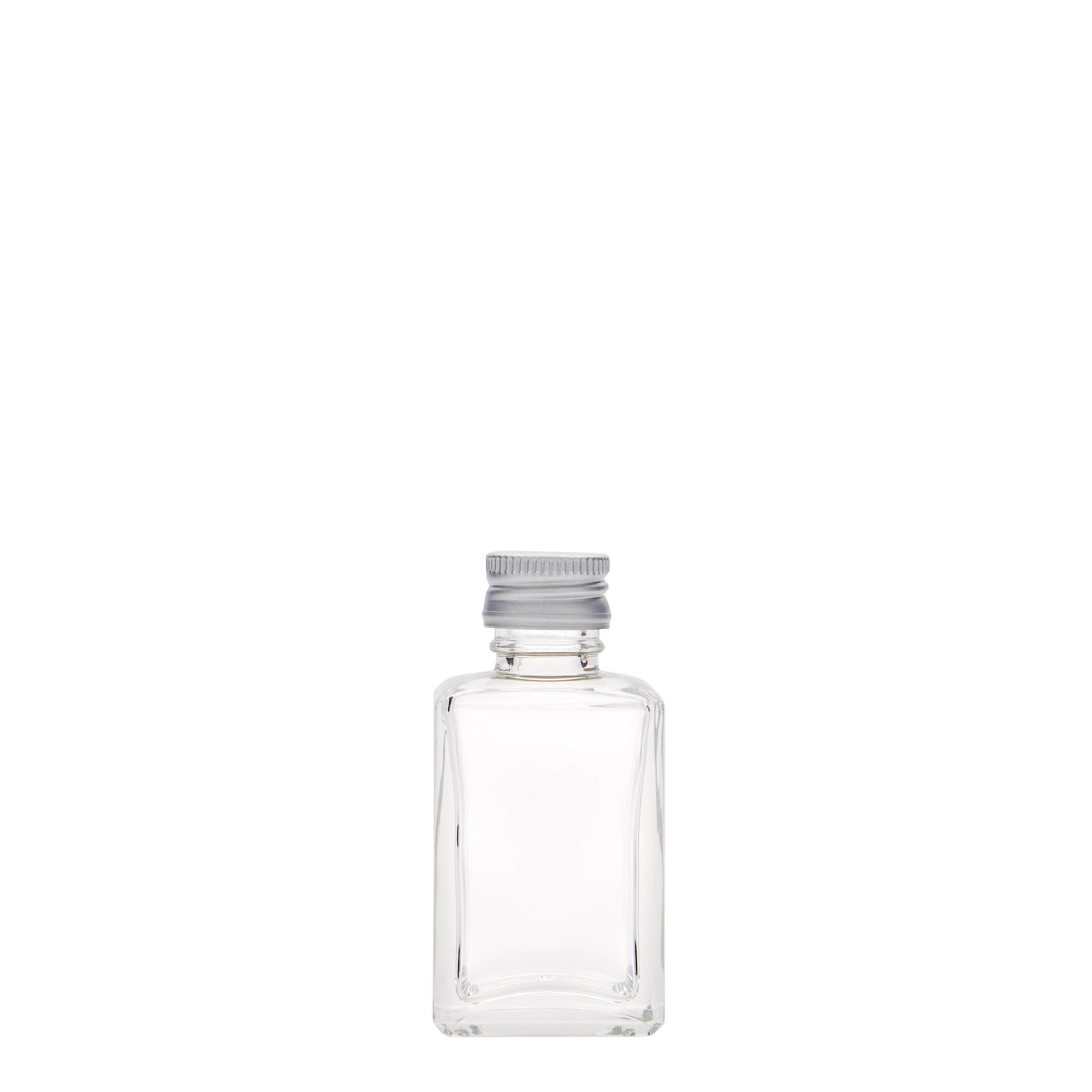 Frasco de vidro de 30 ml 'Tamme', quadrado, boca: PP 18 Frasco de vidro de 30 ml 'Tamme', quadrado, boca: PP 18