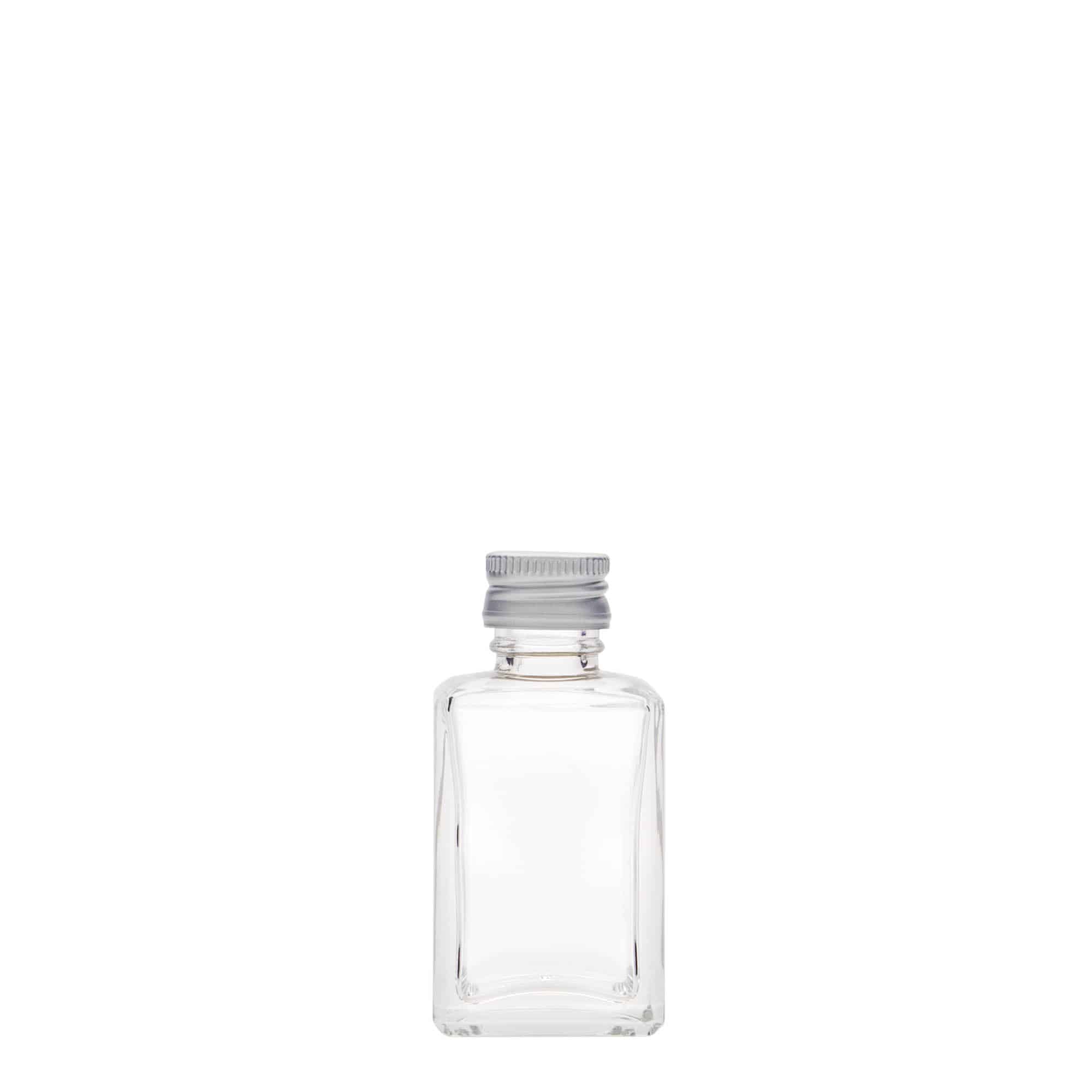 Frasco de vidro de 30 ml 'Tamme', quadrado, boca: PP 18