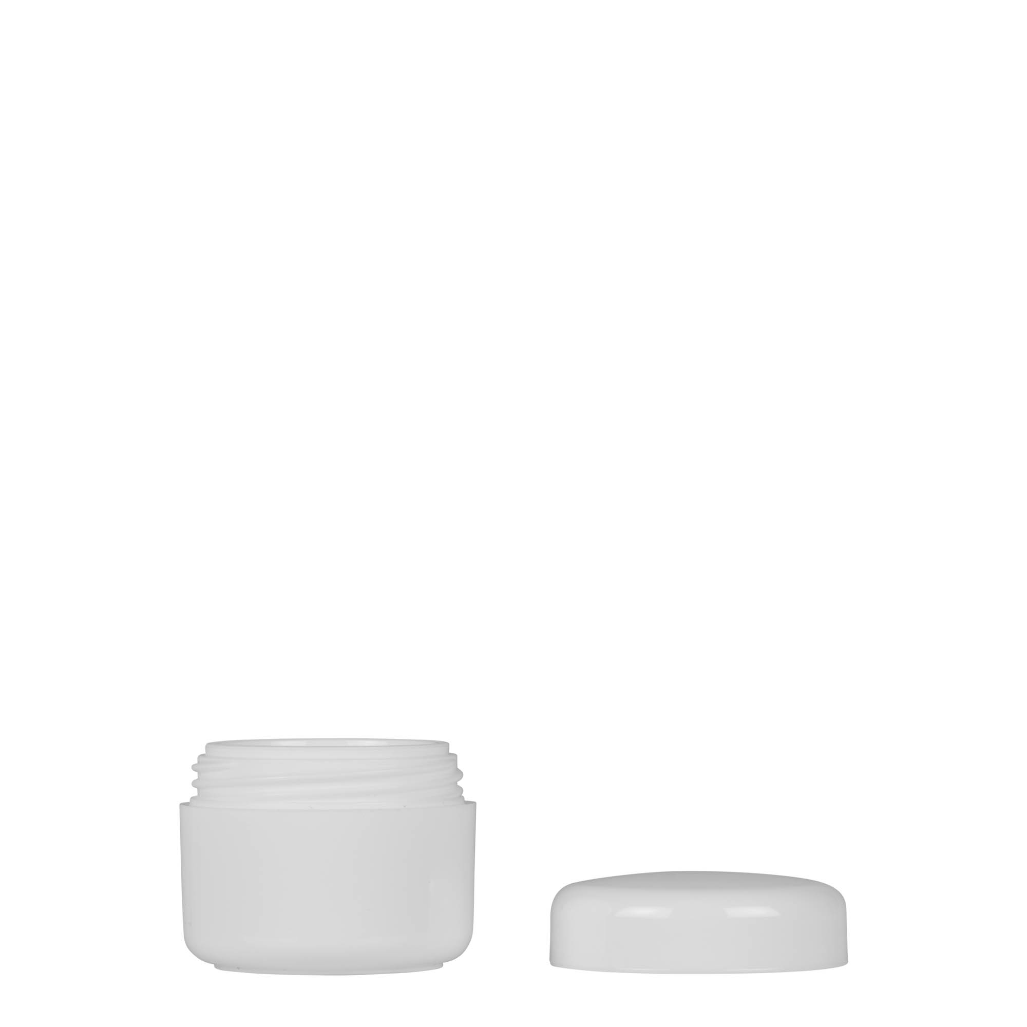 5 ml frasco de plástico 'Bianca', PP, branco, boca: tampa de rosca