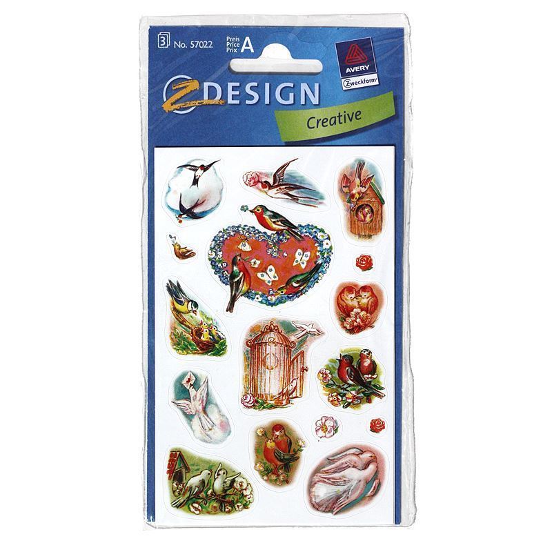 Autocolantes Zweckform 'Pombos', papel, multicolor