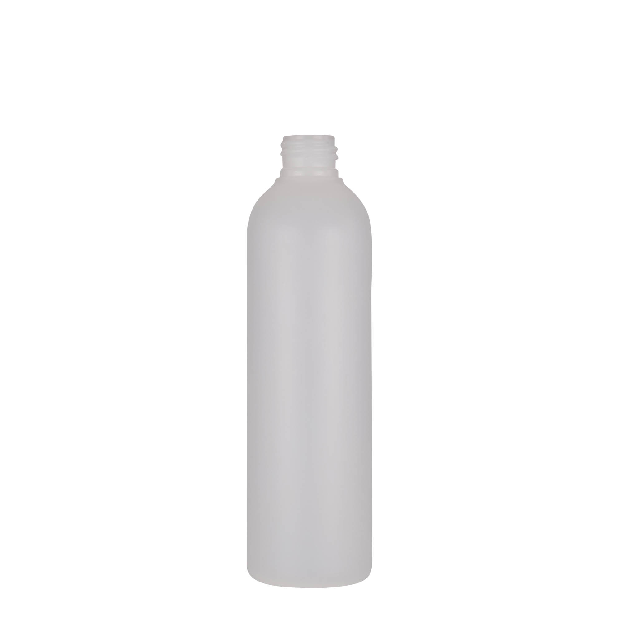 Frasco de plástico de 250 ml 'Tuffy', HDPE, natural, gargalo: 24/410 Frasco de plástico de 250 ml 'Tuffy', HDPE, natural, gargalo: 24/410
