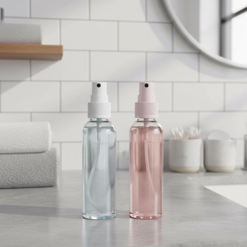 Tampa de rosca com pulverizador spray, plástico PP, preto, para bocal: 24/410