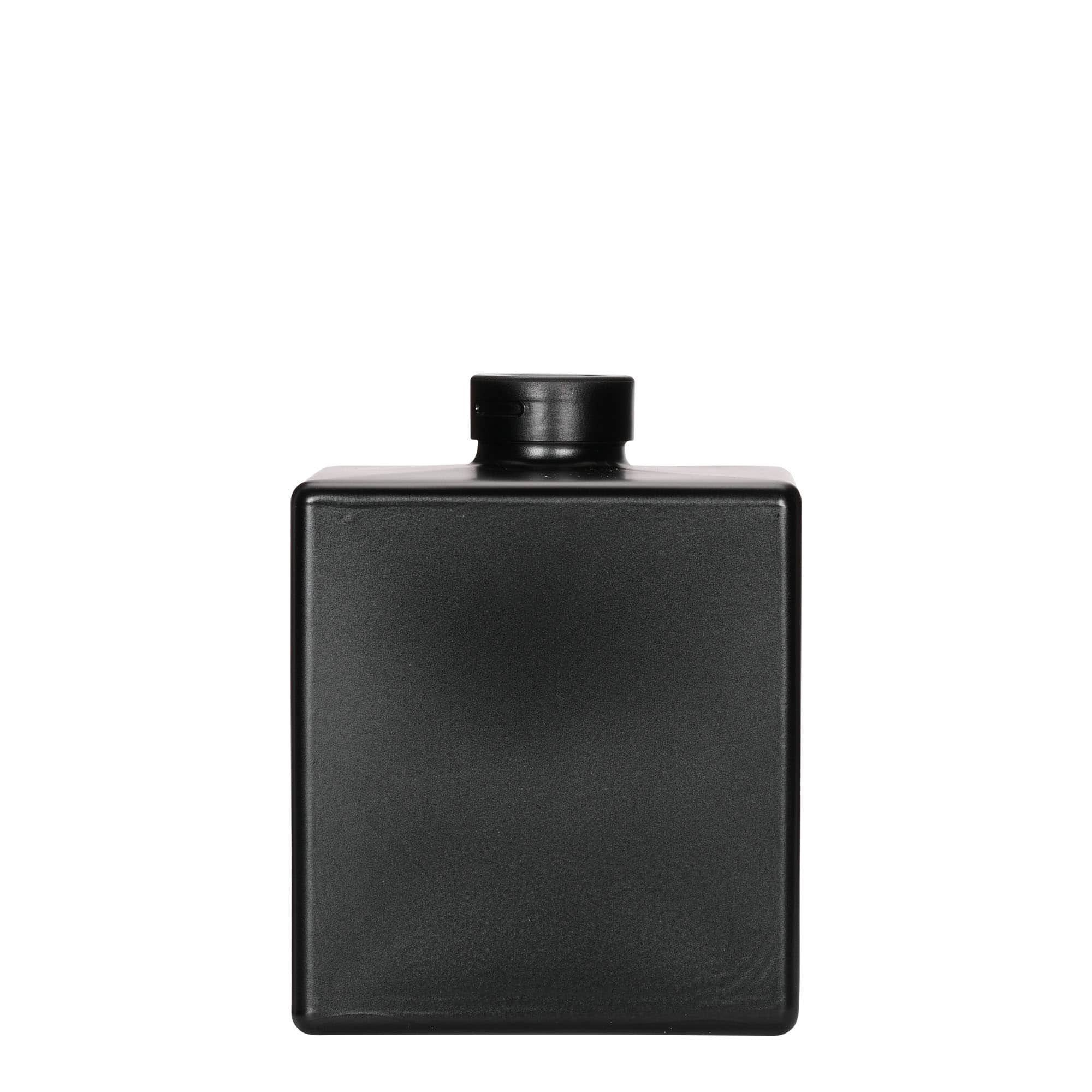 500 ml Garrafa de vidro 'Cube', quadrada, preto, boca: Cortiça 500 ml Garrafa de vidro 'Cube', quadrada, preto, boca: Cortiça