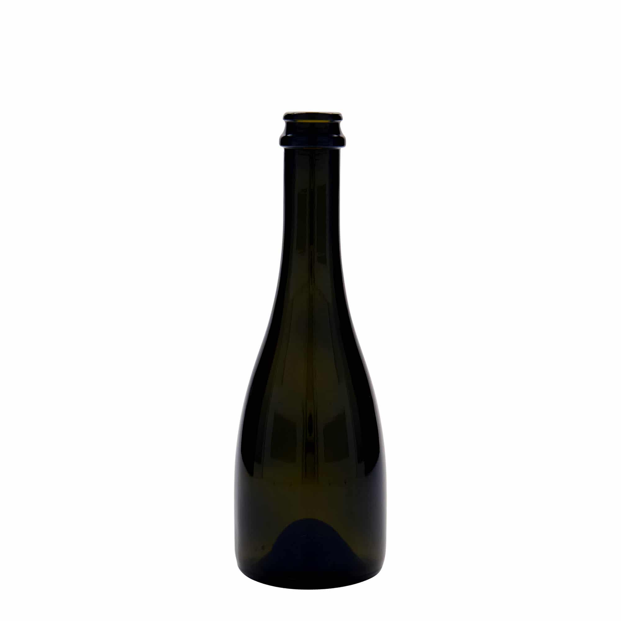 Garrafa de cerveja/champanhe 'Tosca' 330 ml, vidro, verde antigo, boca: tampa de coroa