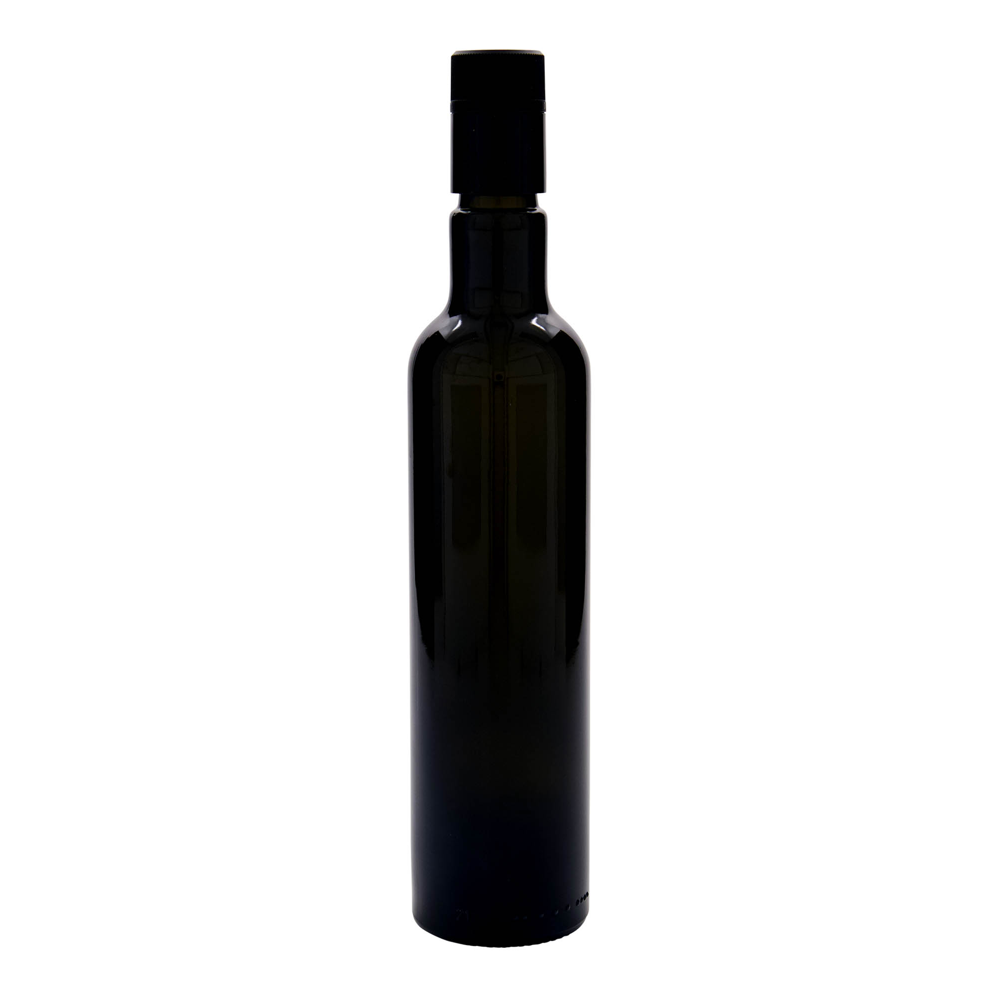 Garrafa de vinagre/azeite 'Willy New' 500 ml, vidro, verde antigo, bocal: DOP