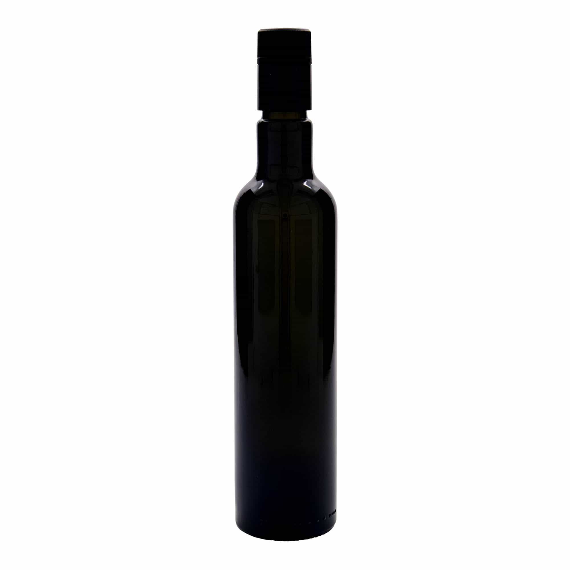 Garrafa de vinagre/azeite 'Willy New' 500 ml, vidro, verde antigo, bocal: DOP