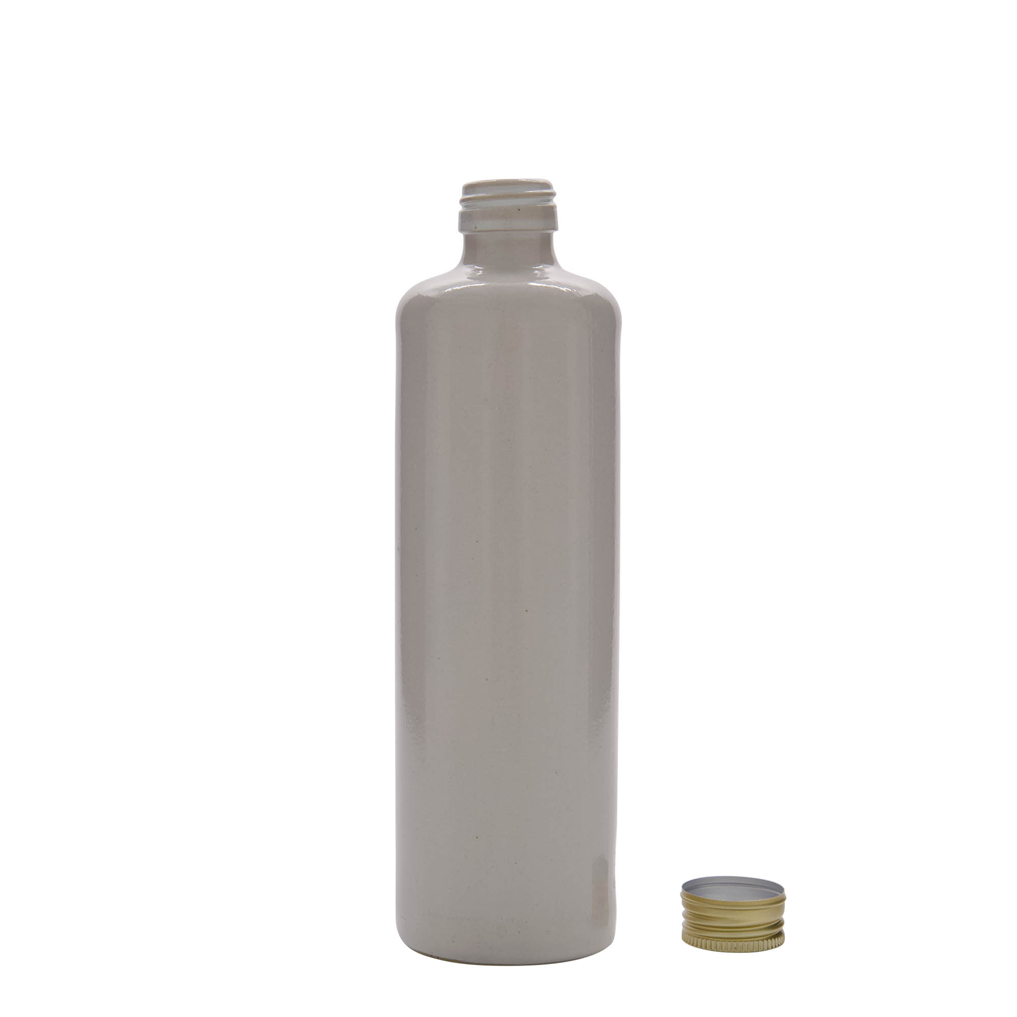 Jarro de barro 500 ml, grés, branco, boca: PP 31,5 Jarro de barro 500 ml, grés, branco, boca: PP 31,5