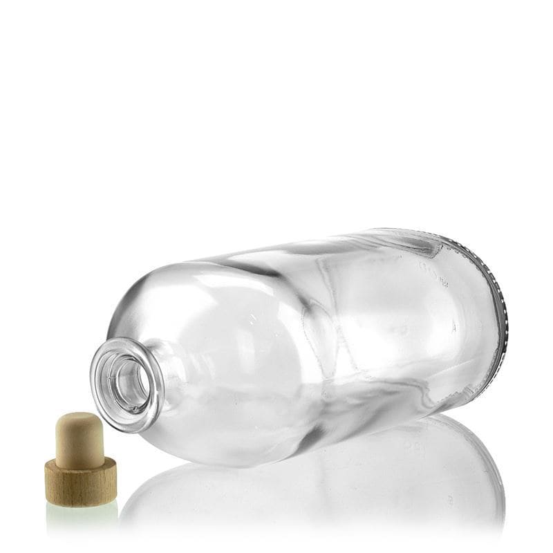 1000 ml Garrafa de vidro 'Dundee', oval, boca: Cortiça 1000 ml Garrafa de vidro 'Dundee', oval, boca: Cortiça