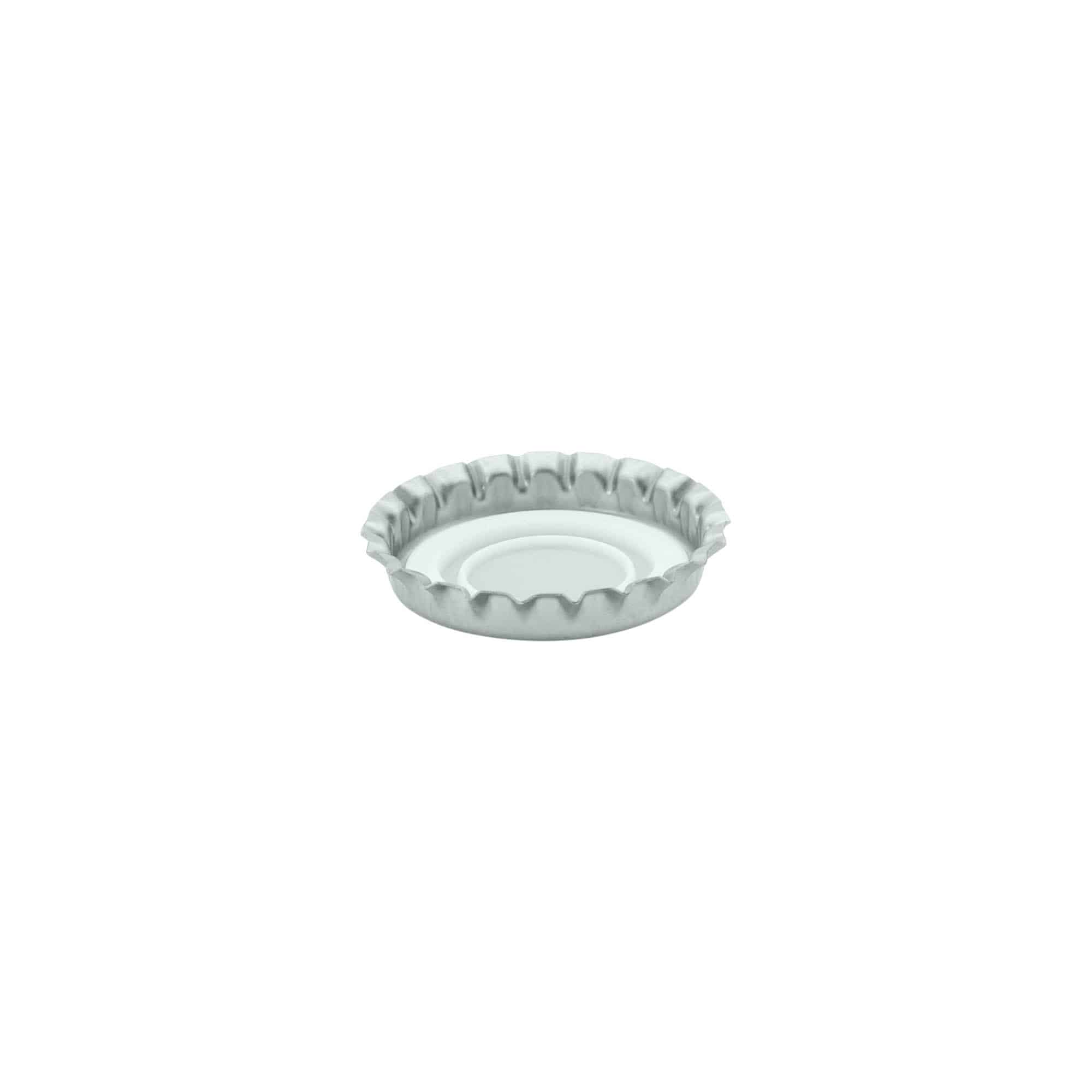 Tampas de garrafa 29 mm, metal, prateado