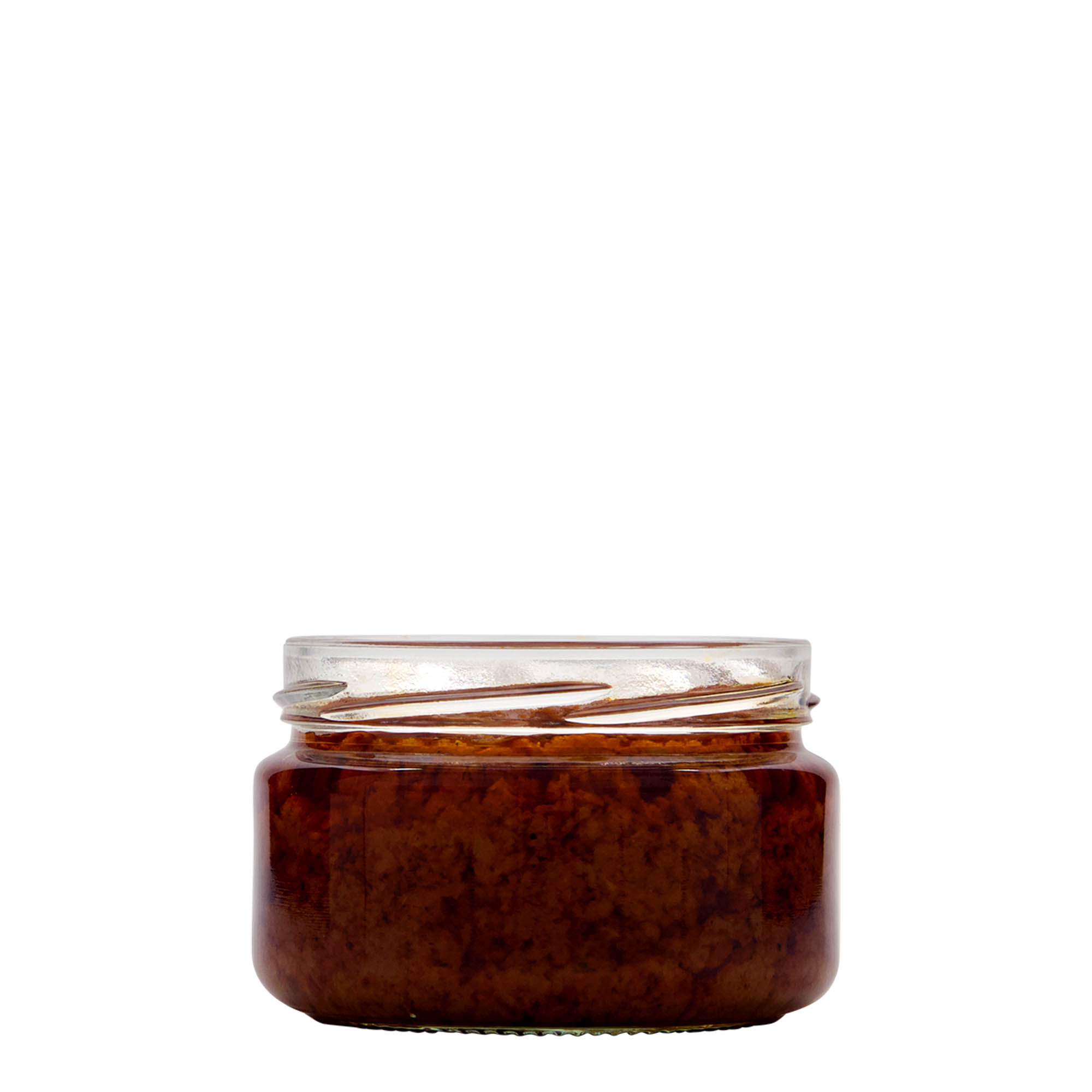 230 ml frasco redondo plano, boca: Twist-Off (TO 82) 230 ml frasco redondo plano, boca: Twist-Off (TO 82)