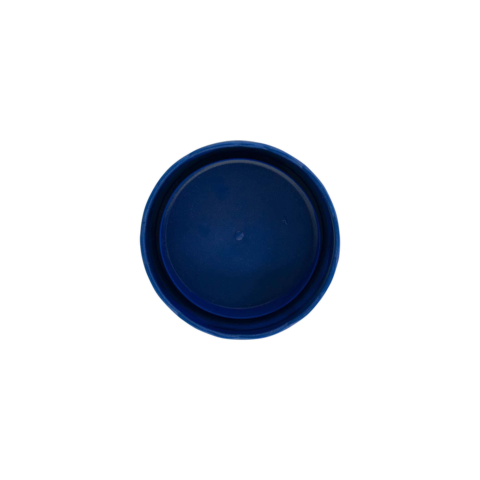 Tampa de encaixe para pote de cerâmica de gargalo estreito, plástico HDPE, azul Tampa de encaixe para pote de cerâmica de gargalo estreito, plástico HDPE, azul