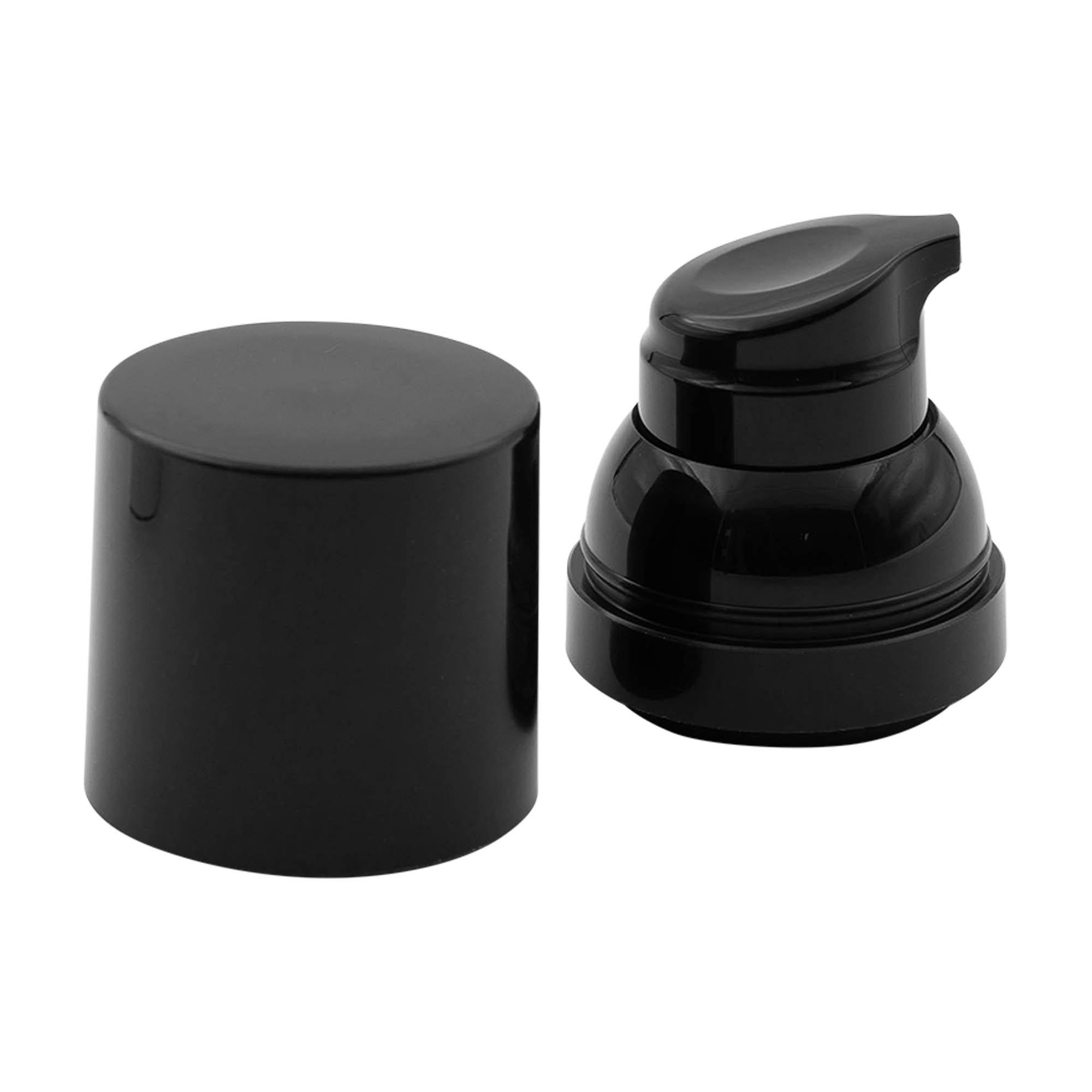 Cabeça de bomba dispensadora airless 'Mezzo', plástico PP, preto Cabeça de bomba dispensadora airless 'Mezzo', plástico PP, preto