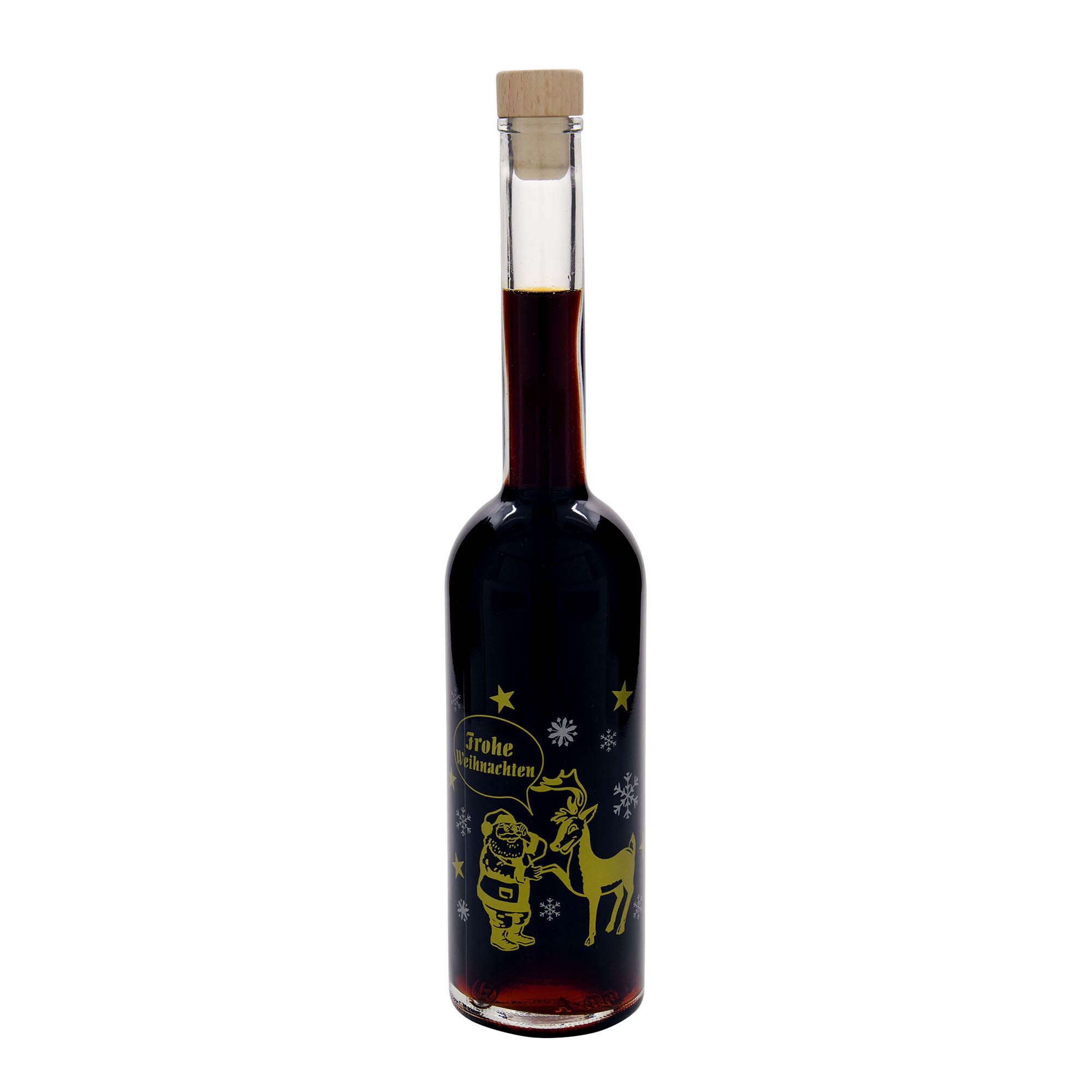 Garrafa de vidro de 500 ml 'Ópera', motivo: Fogo de artifício, boca: cortiça