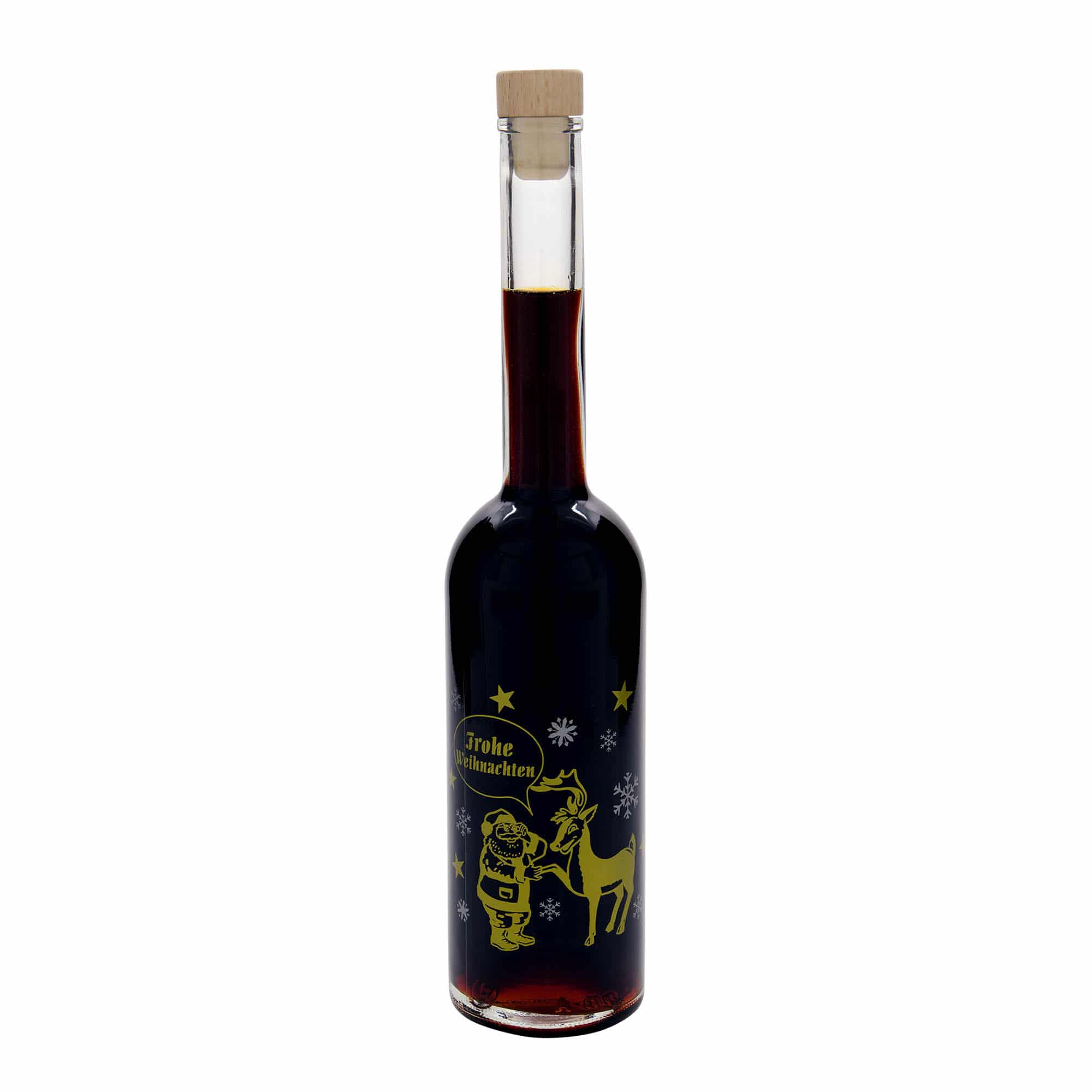 Garrafa de vidro de 500 ml 'Ópera', motivo: Fogo de artifício, boca: cortiça
