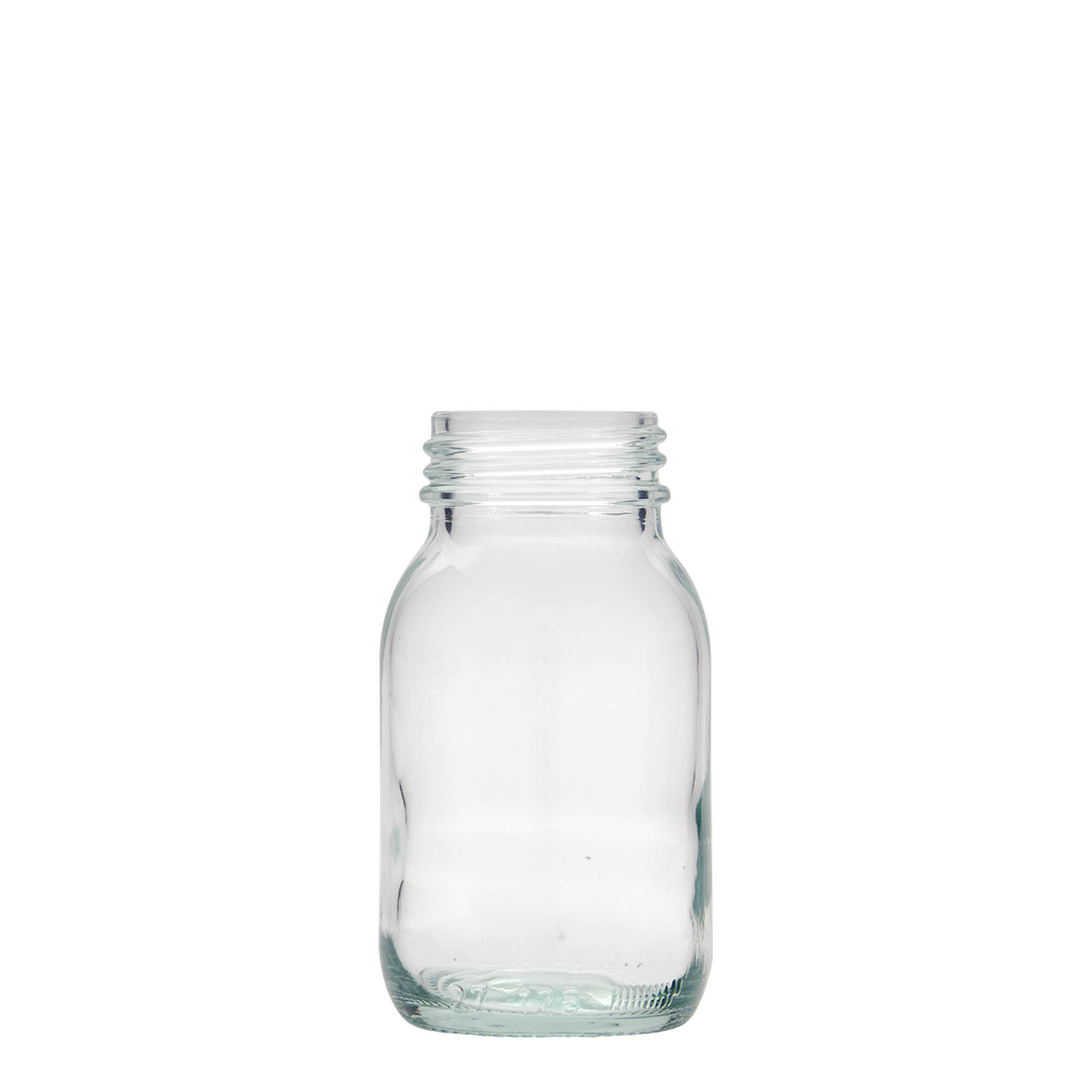 Frasco de boca larga de 125 ml, boca: DIN 40