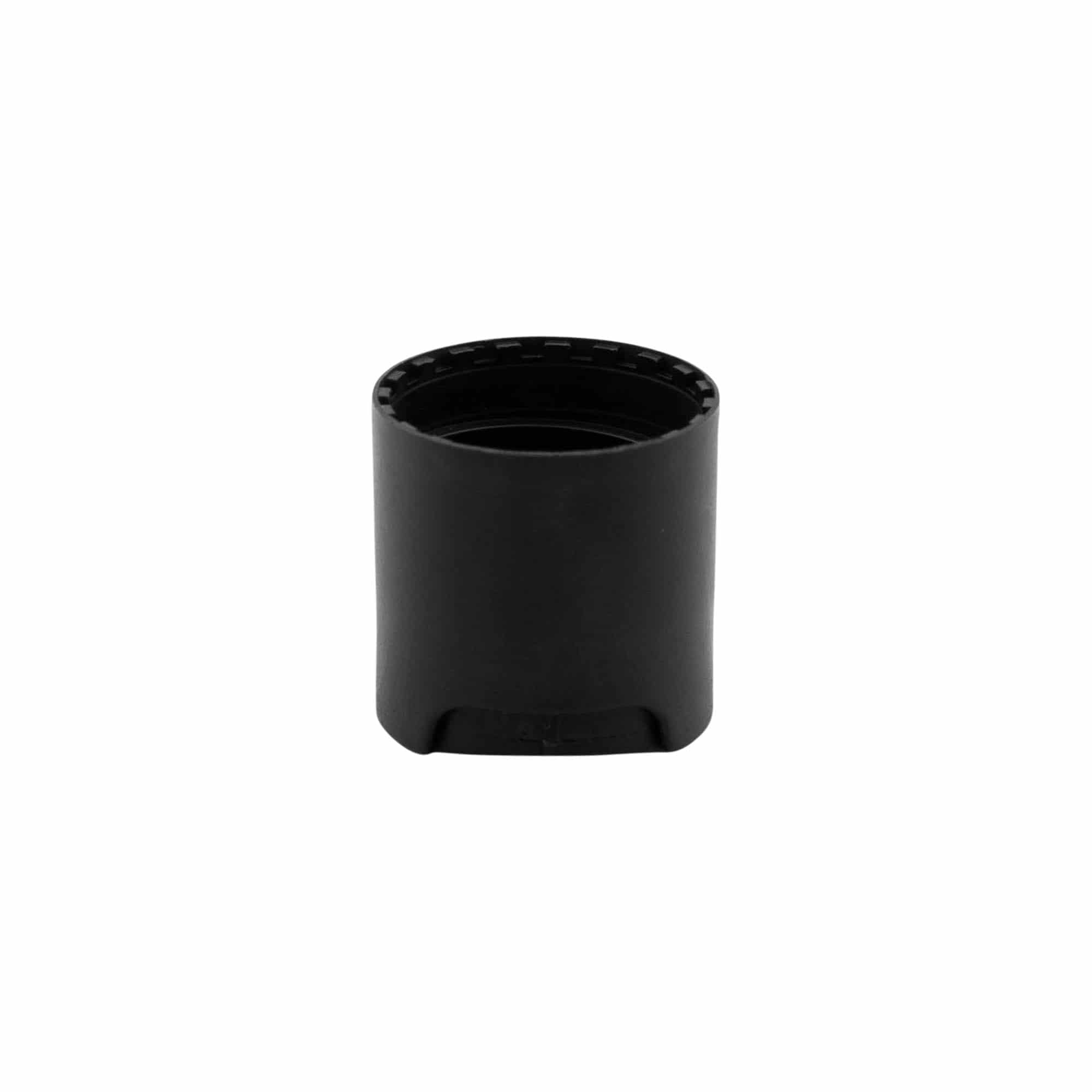 Tampa de rosca Disc Top, plástico PP, preto, boca: 24/410