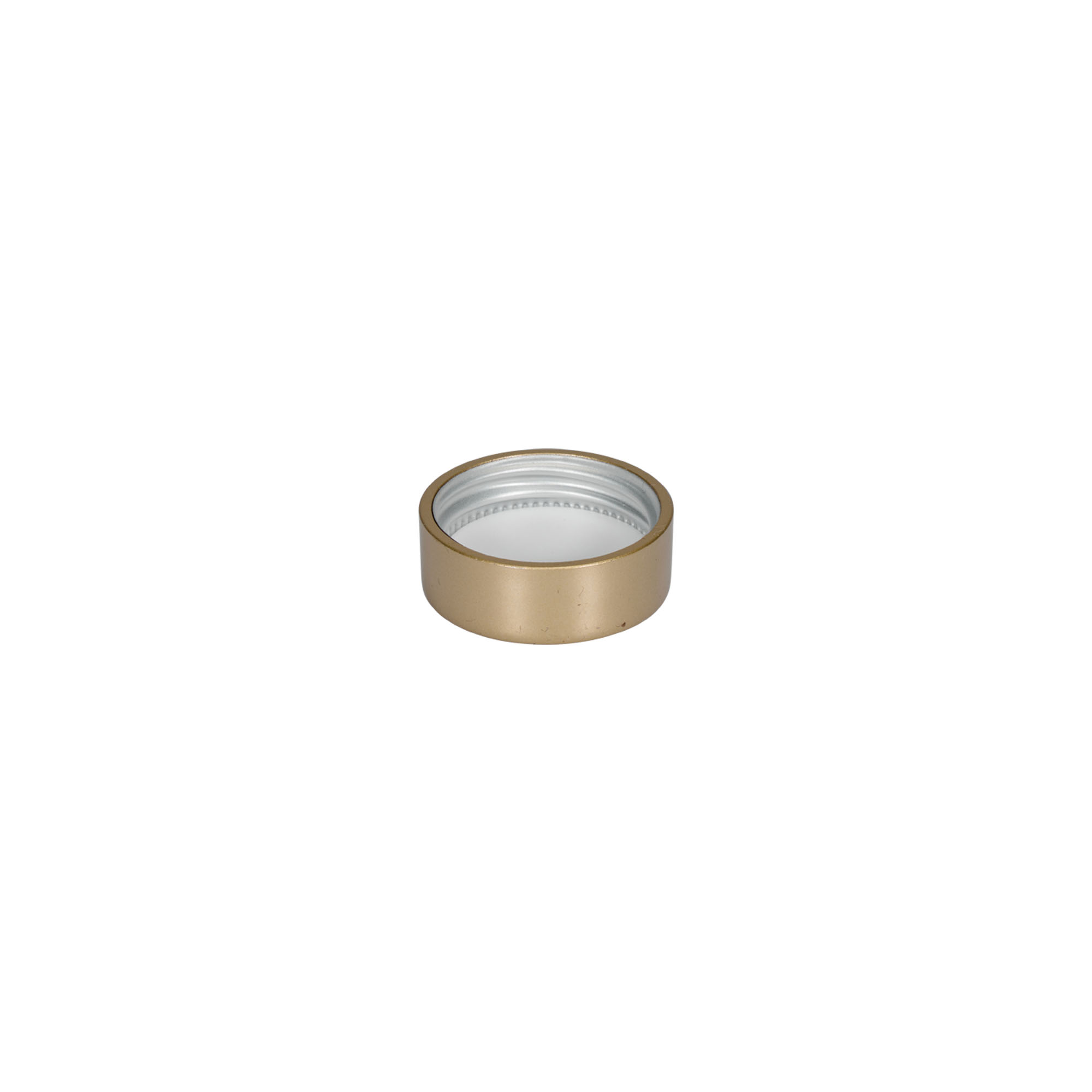 Tampa de rosca, plástico ABS, dourado fosco, para bocal: GPI 33/400