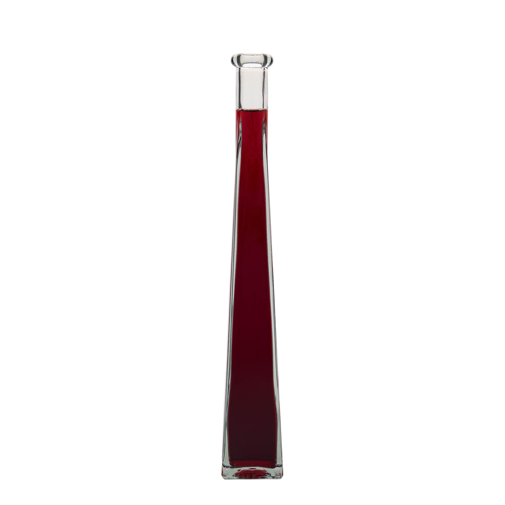 Garrafa de vidro de 200 ml 'Dama Quadrato', quadrada, bocal: cortiça Garrafa de vidro de 200 ml 'Dama Quadrato', quadrada, bocal: cortiça