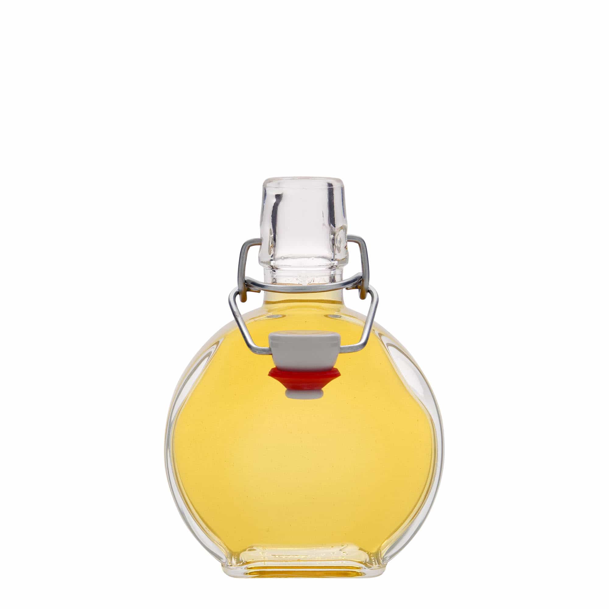 200 ml Garrafa de vidro 'Sensatione', retangular, boca: Tampa mecânica