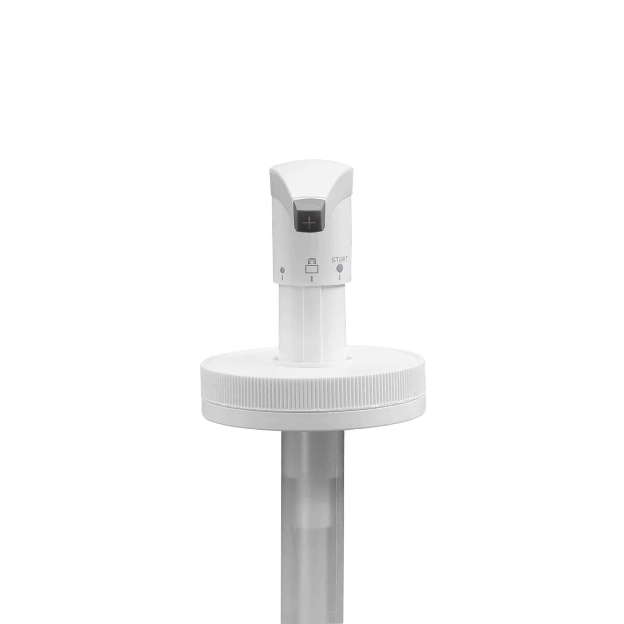 Dispensador de bomba para 655 ml 'Securibox', plástico PE, branco, para boca: Tampa de rosca Dispensador de bomba para 655 ml 'Securibox', plástico PE, branco, para boca: Tampa de rosca