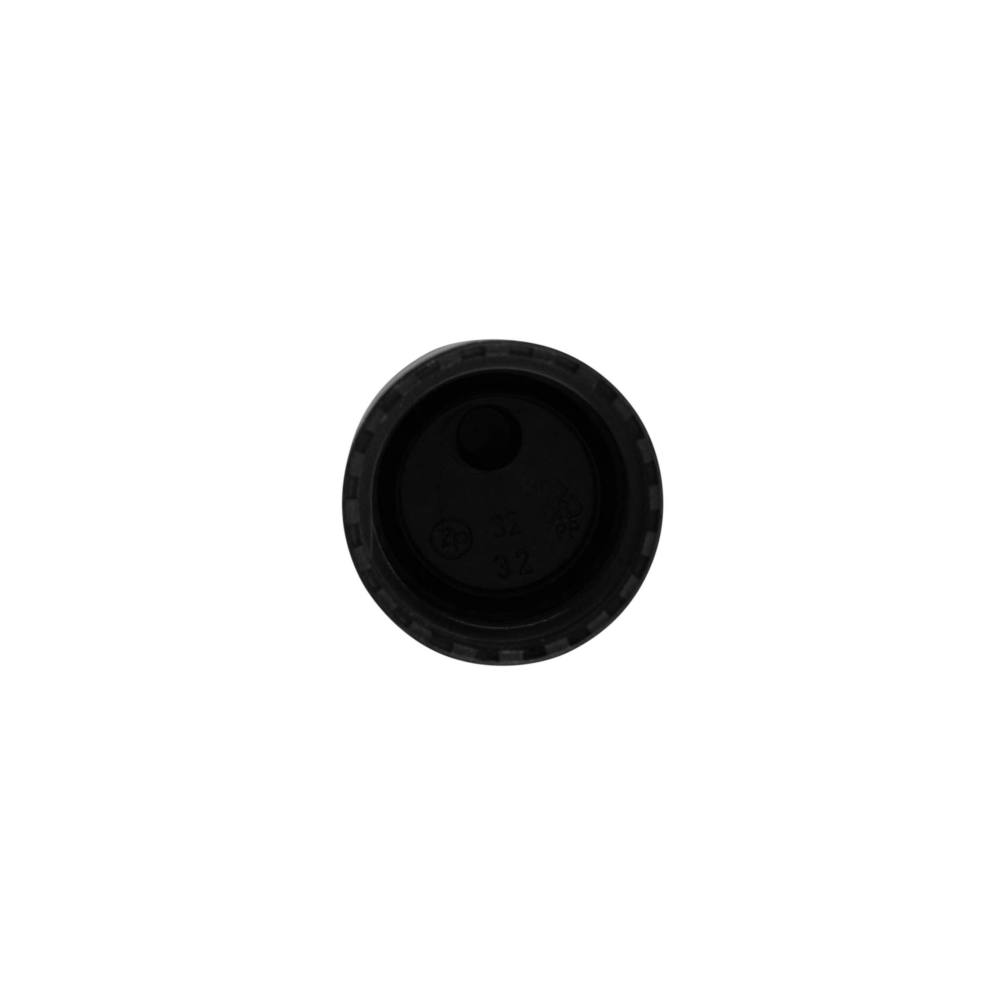Tampa de rosca Disc Top, plástico PP, preta, para boca: 24/410