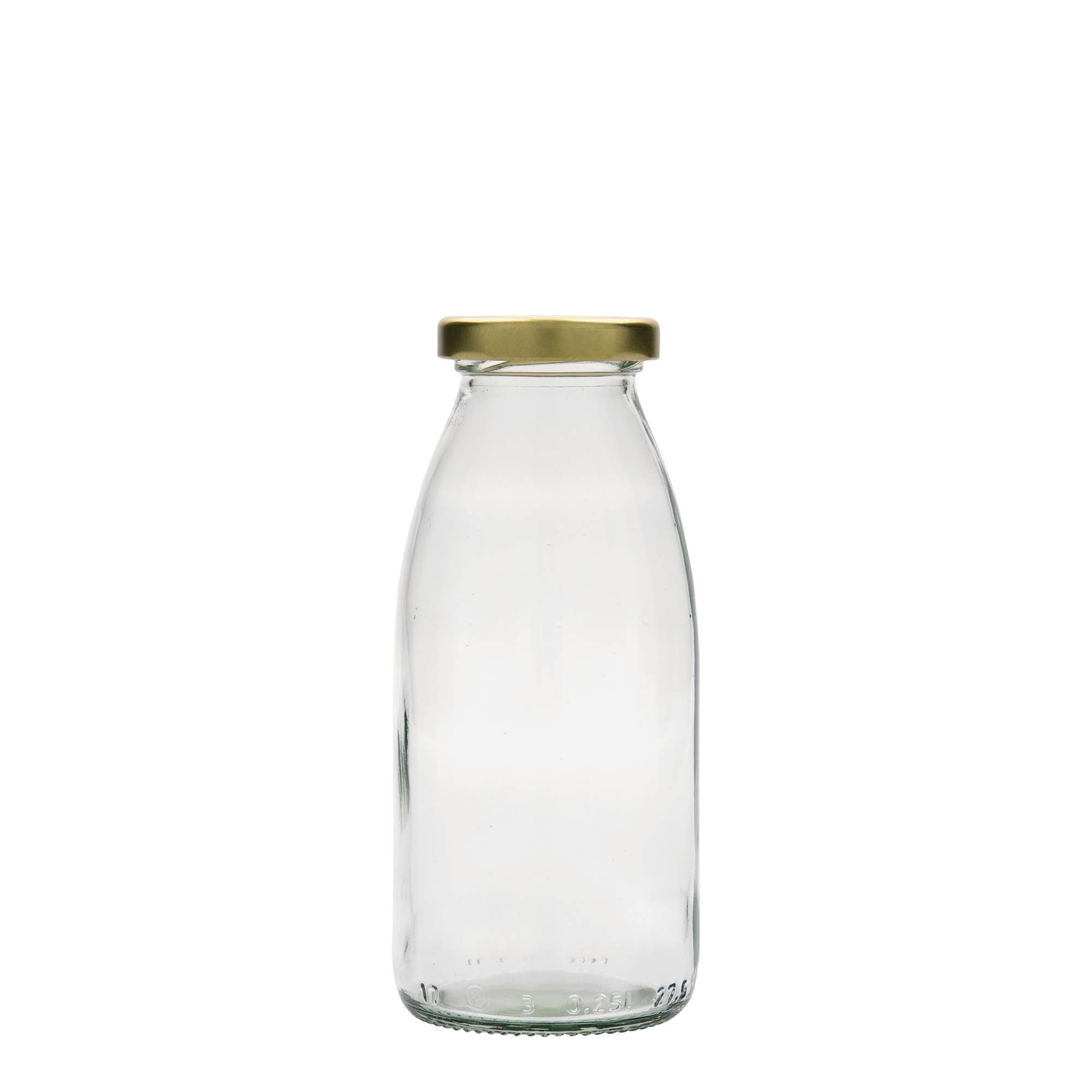 Garrafa de vidro de 250 ml Vroni #, Boca: Twist-Off (TO 43) Garrafa de vidro de 250 ml Vroni #, Boca: Twist-Off (TO 43)