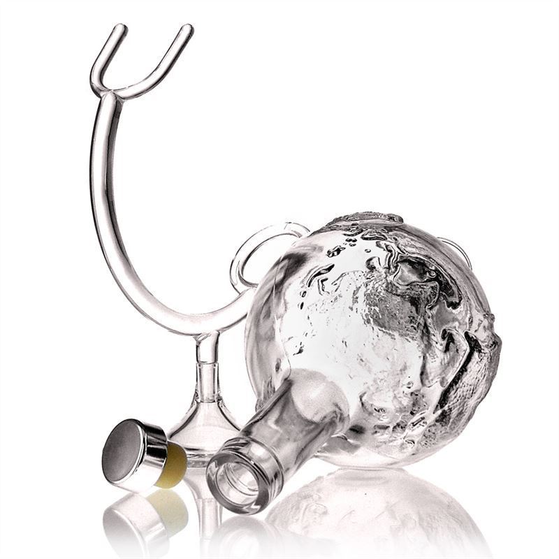 Garrafa de vidro de 500 ml 'Globus', Boca: Cortiça Garrafa de vidro de 500 ml 'Globus', Boca: Cortiça