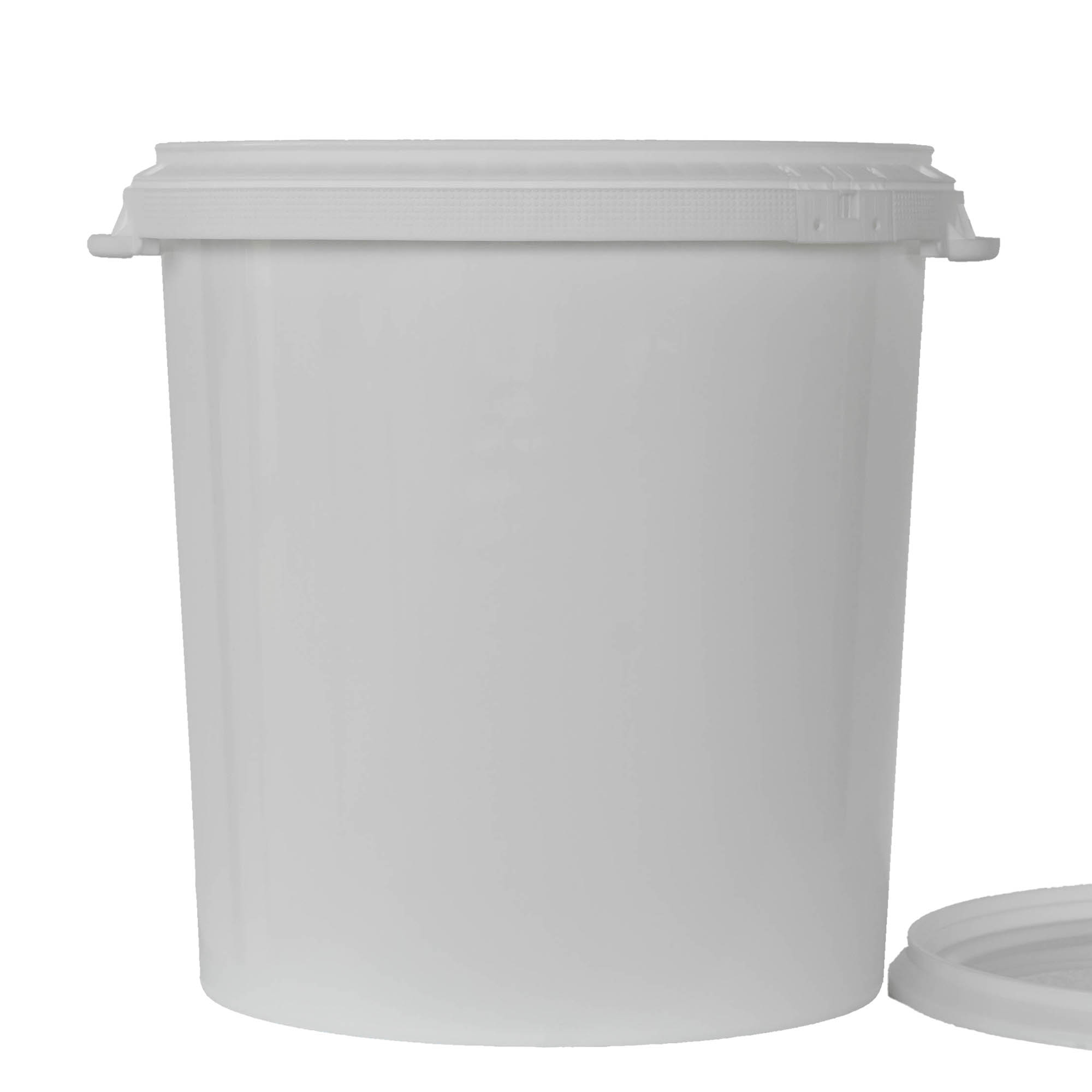Balde de 30 l, plástico PP, branco
