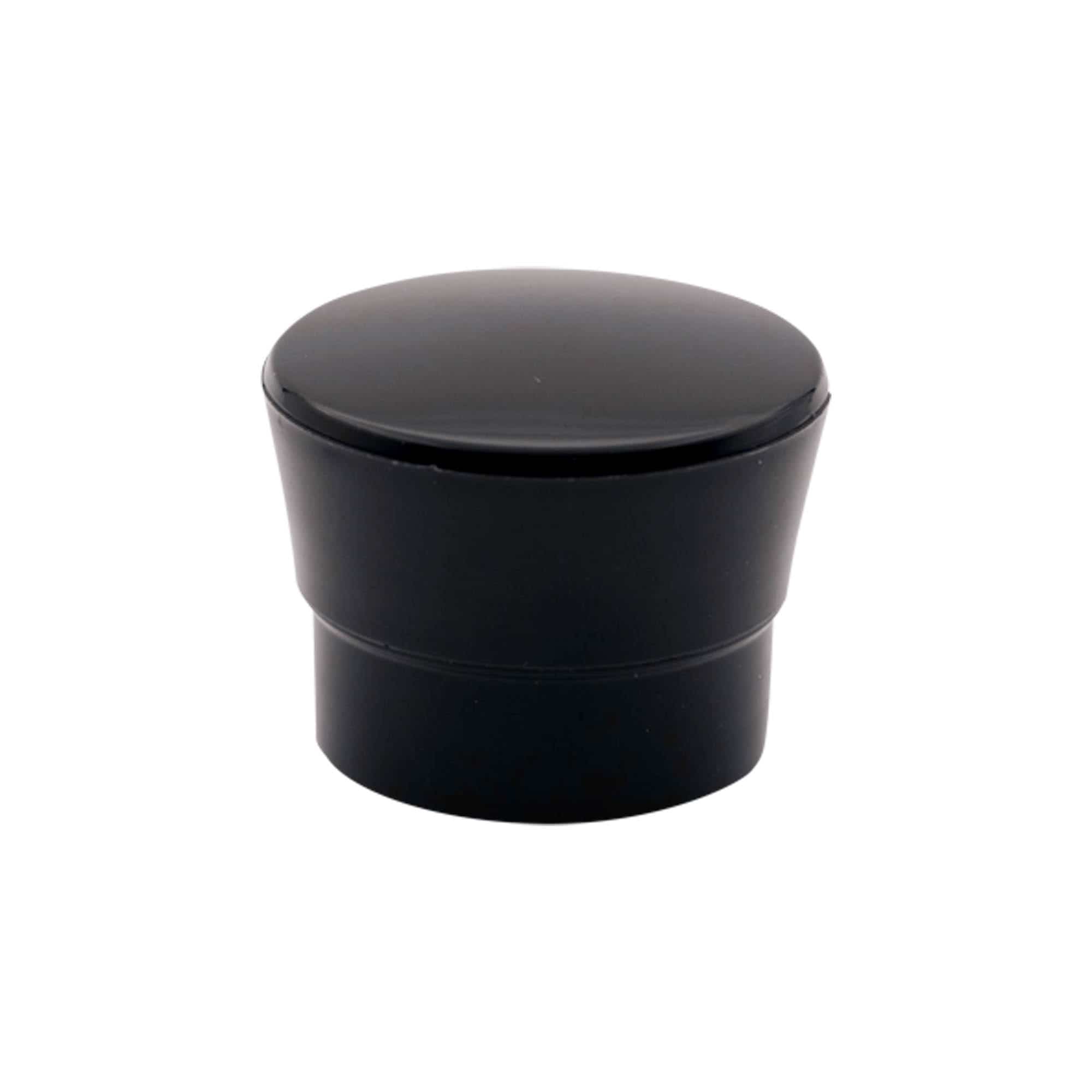 Moinho frasco de especiarias, plástico PP, preto, para boca: 38/400