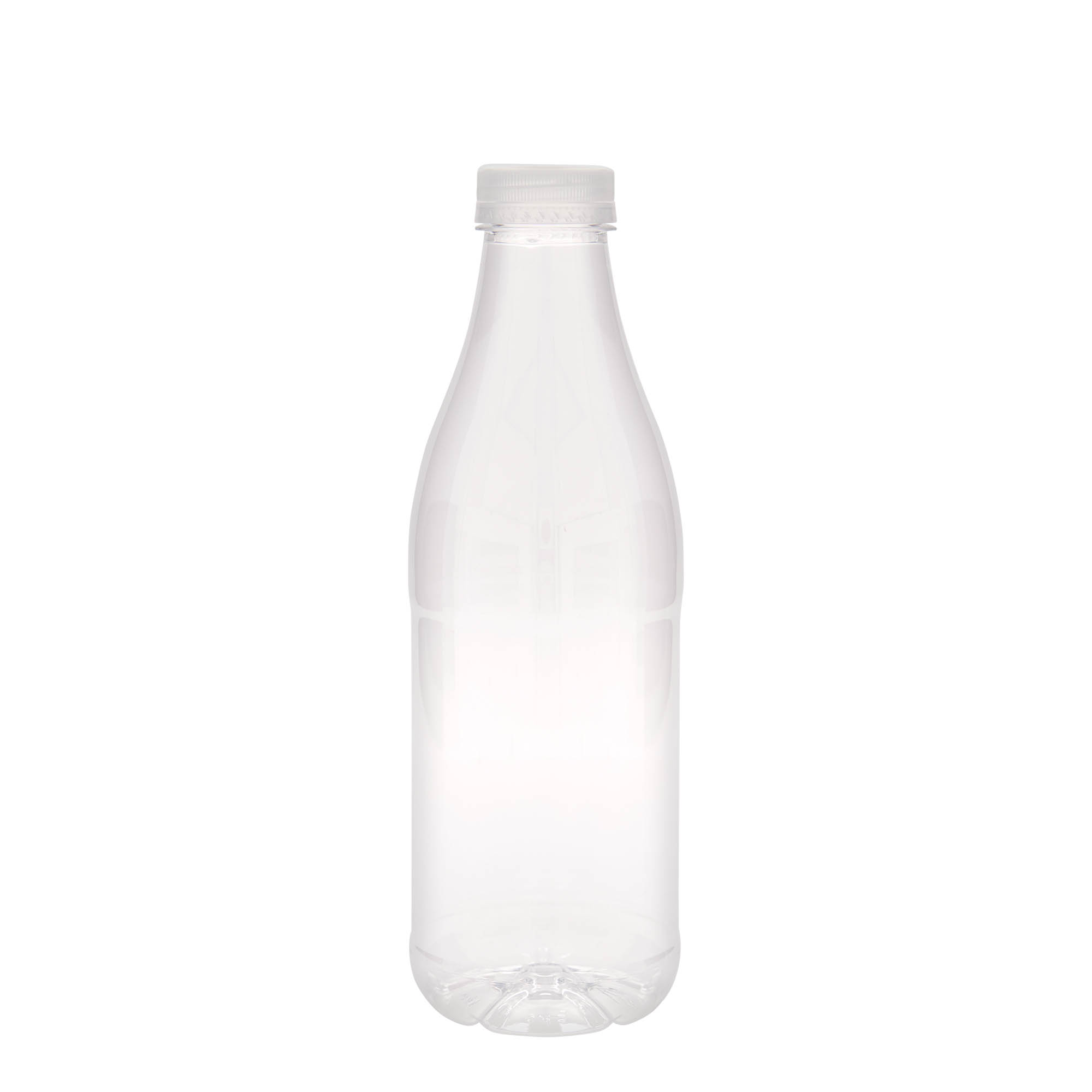 Garrafa PET de 1.000 ml 'Milk and Juice', plástico, boca: 38 mm