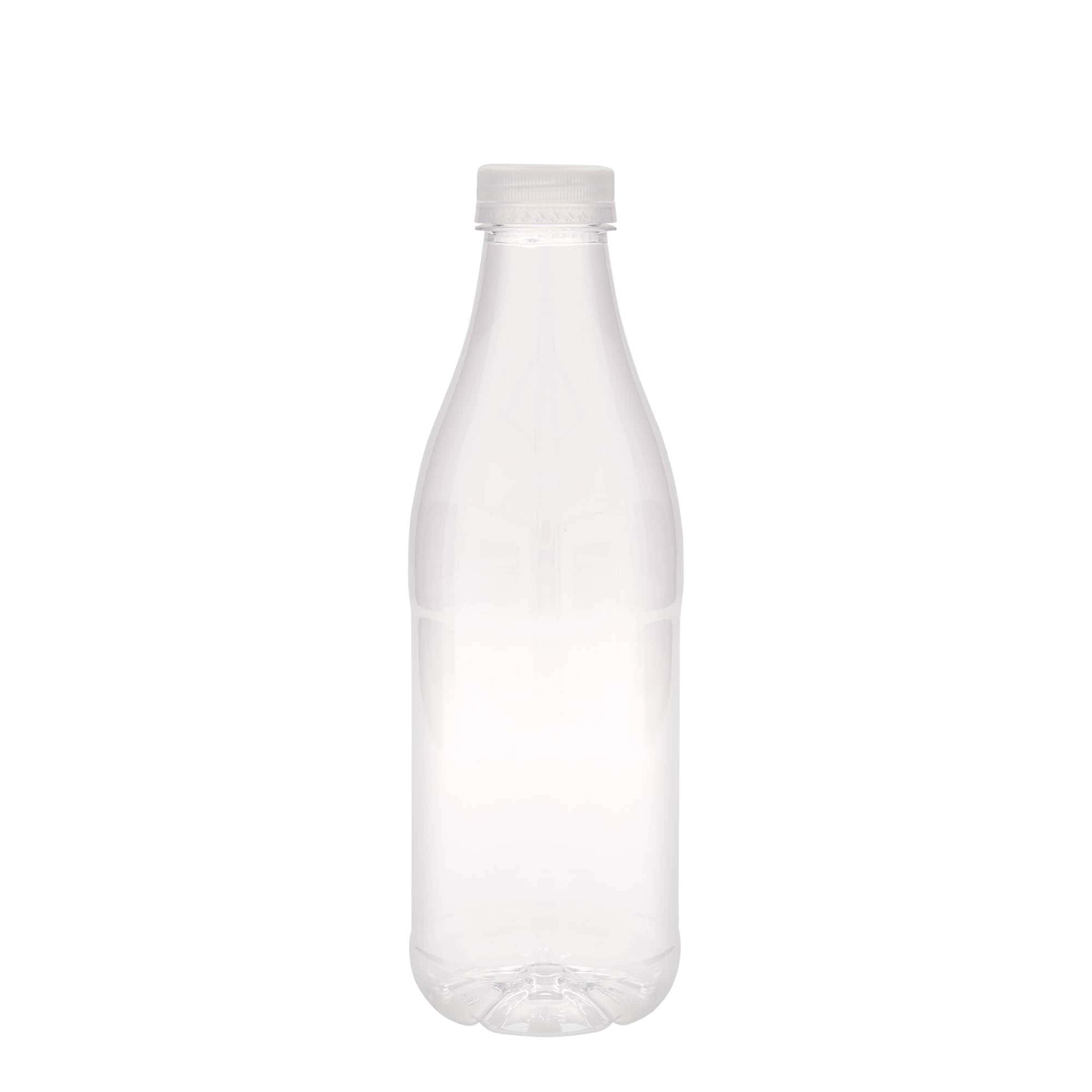 Garrafa PET de 1.000 ml 'Milk and Juice', plástico, boca: 38 mm