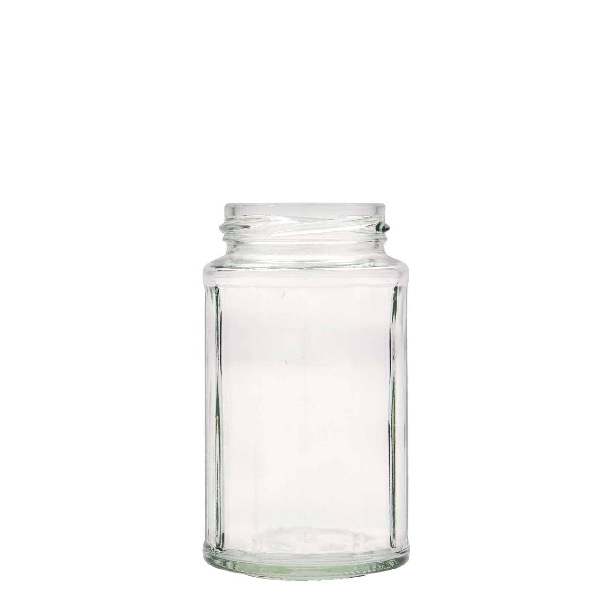 288 ml frasco de vidro multifacetado, doze lados, boca: Twist-Off (TO 58)