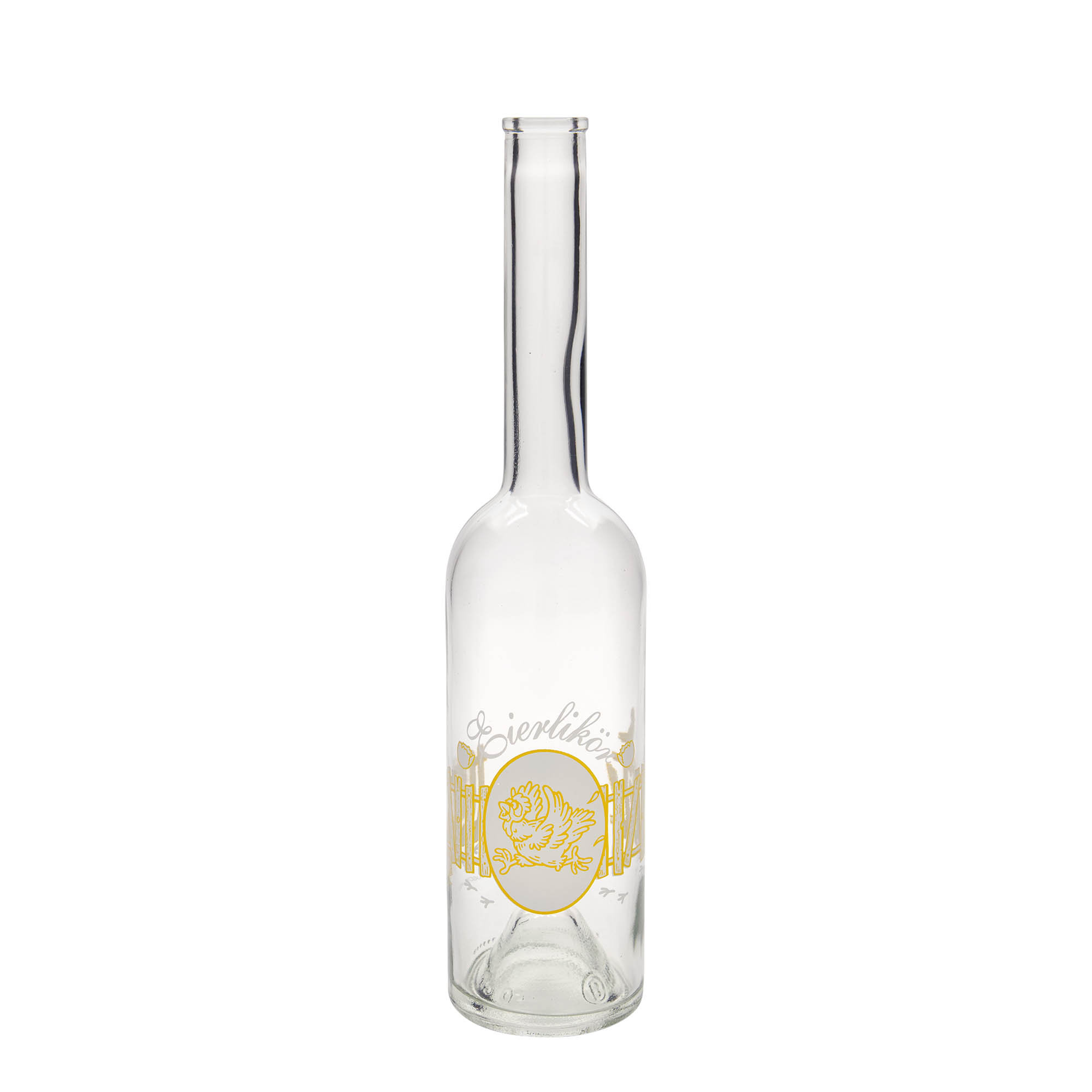 Garrafa de vidro de 500 ml 'Opera', motivo: licor de ovo, boca: cortiça Garrafa de vidro de 500 ml 'Opera', motivo: licor de ovo, boca: cortiça