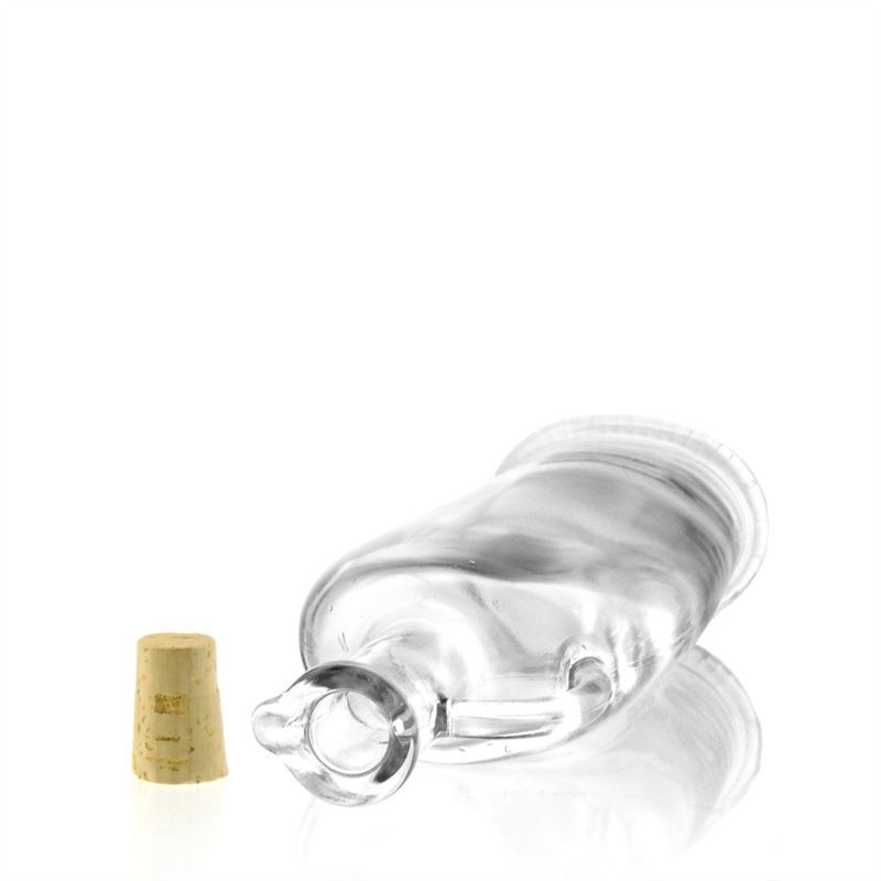 Garrafa de vidro de 500 ml 'Eleganta', oval, abertura: cortiça