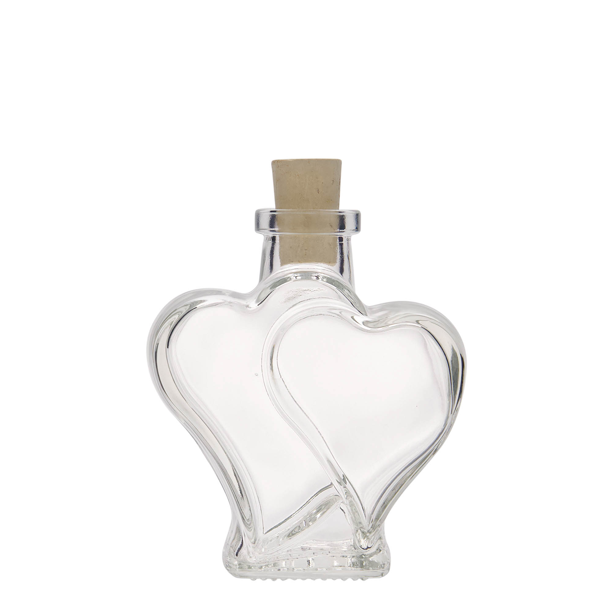 Frasco de vidro de 200 ml 'Doppelherz', bocal: cortiça Frasco de vidro de 200 ml 'Doppelherz', bocal: cortiça