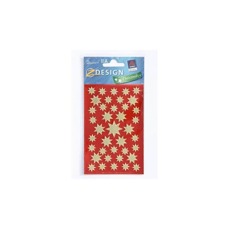 Autocolantes com formas 'Estrela', papel, dourado Autocolantes com formas 'Estrela', papel, dourado