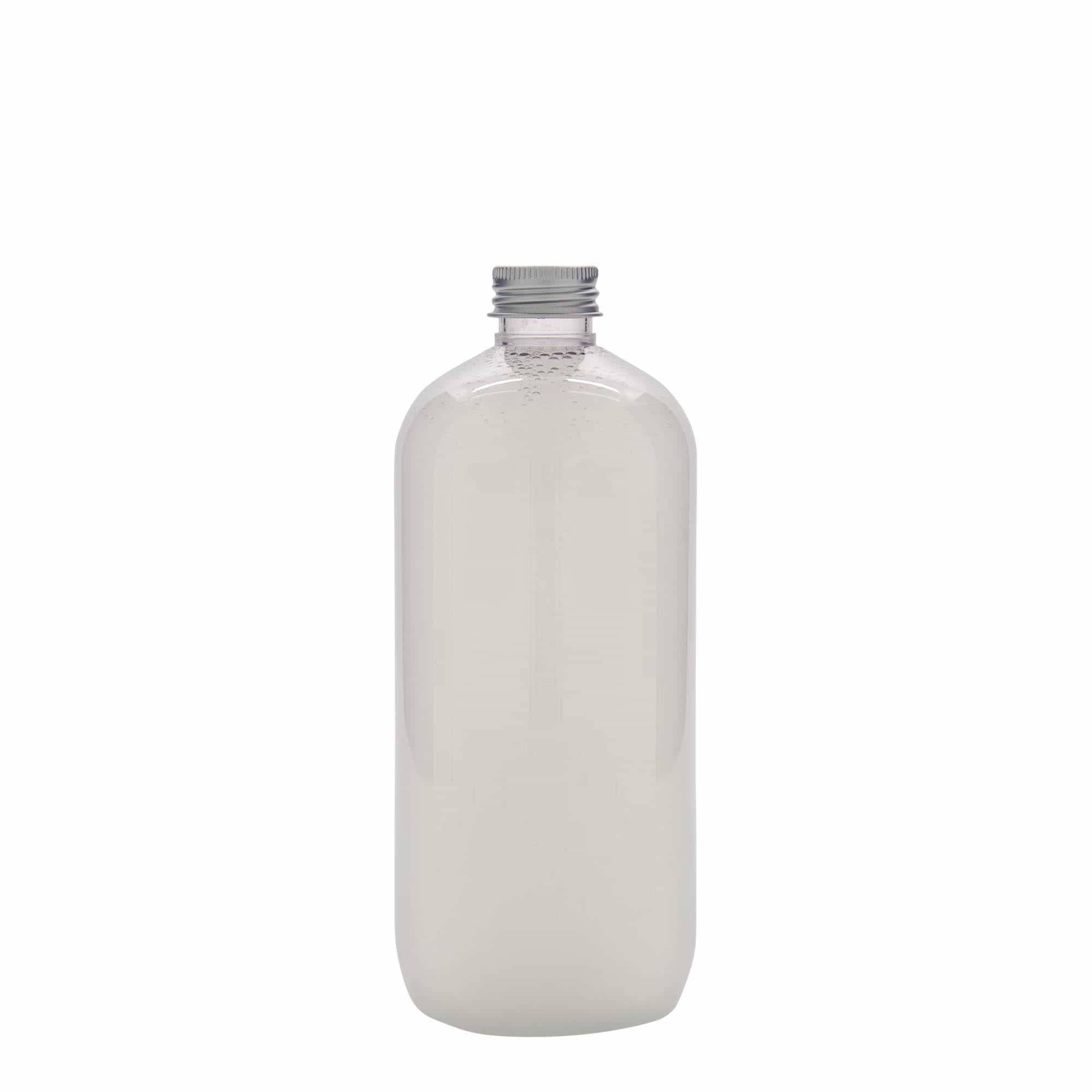 500 ml Garrafa PET 'Boston', plástico, boca: 24/410