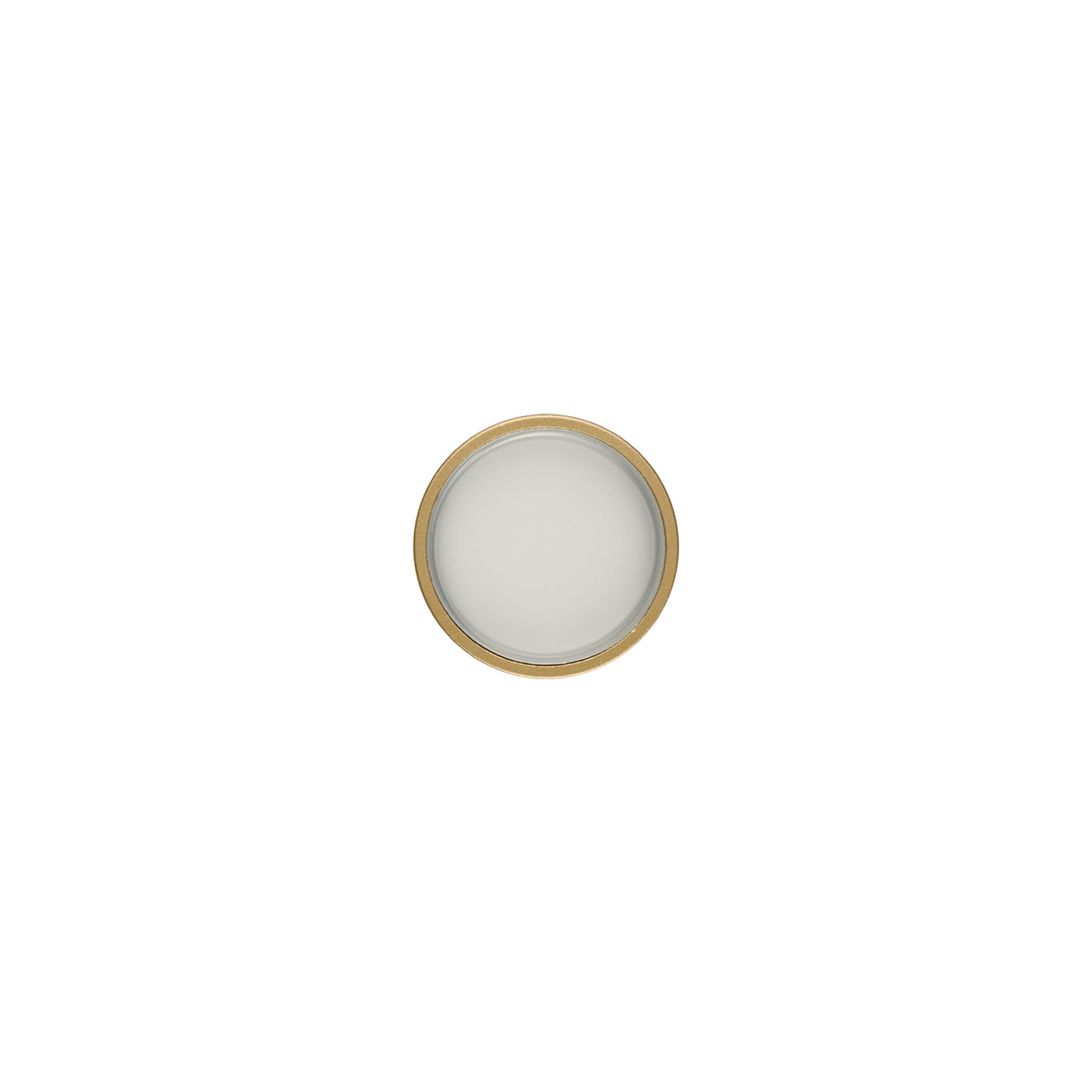 Tampa de rosca, plástico ABS, dourado fosco, para bocal: GPI 33/400