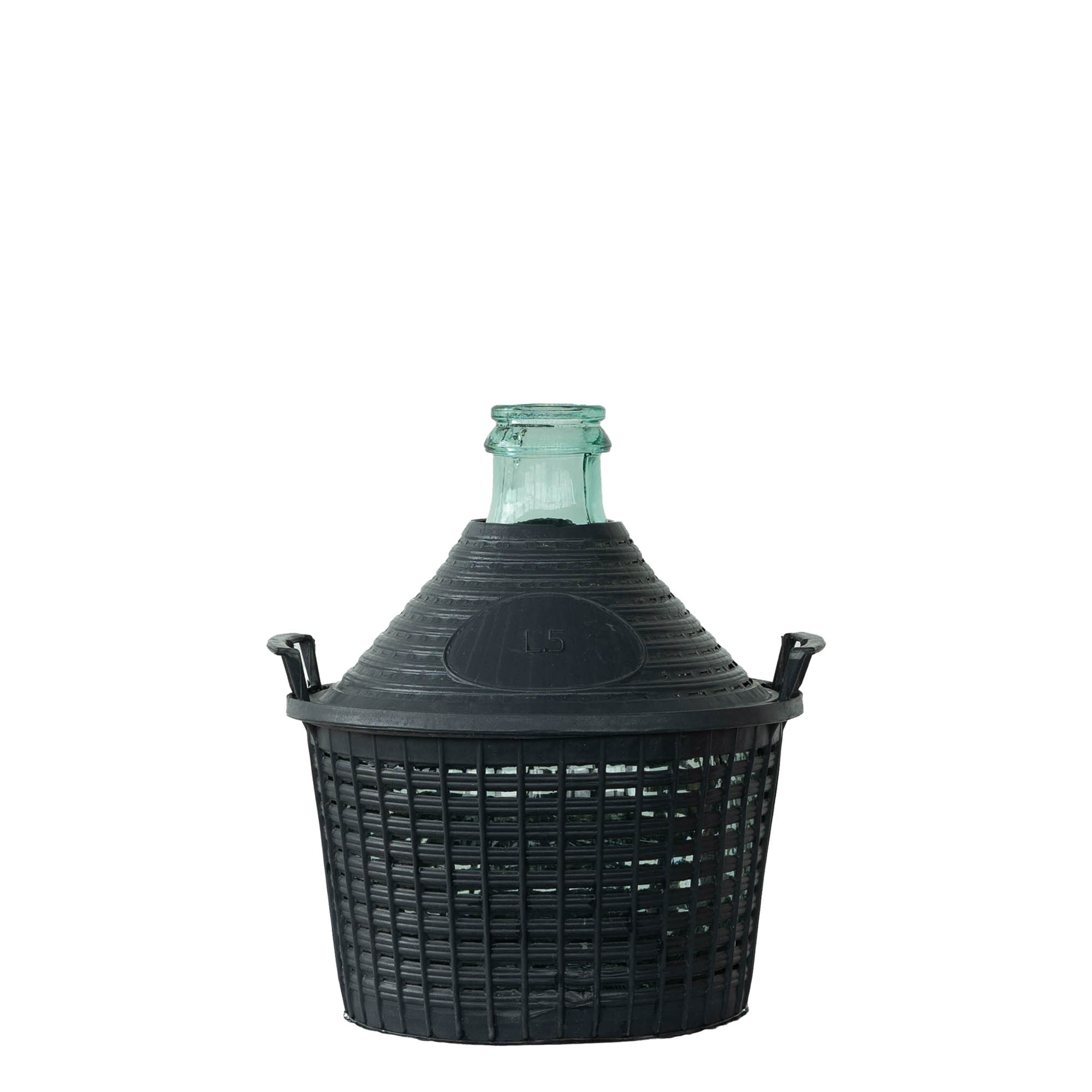 Botija de balão de 5 l, pescoço estreito, vidro, boca: tampa de encaixe Botija de balão de 5 l, pescoço estreito, vidro, boca: tampa de encaixe