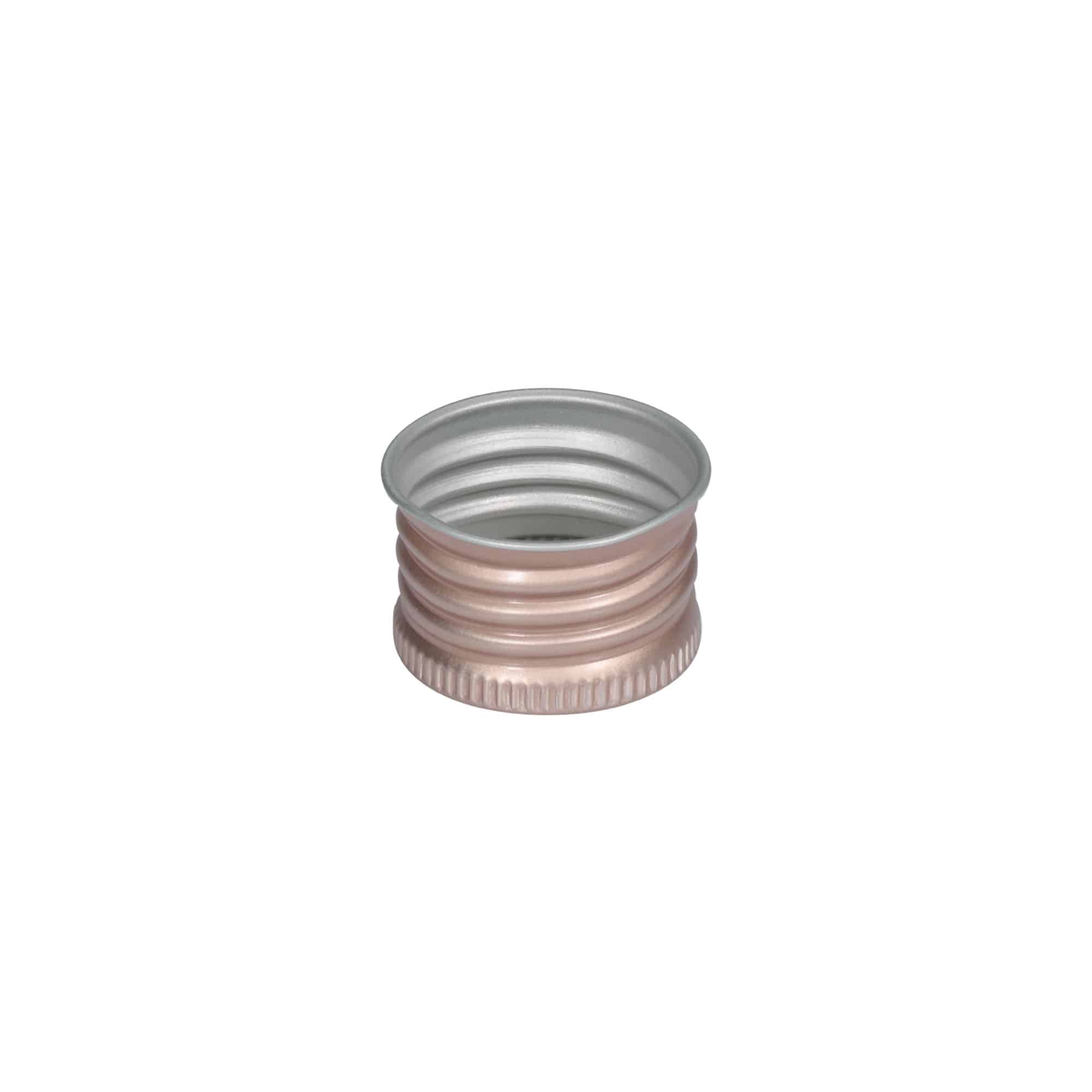 Tampa de rosca, metal, rosa, para bocal: 24/410