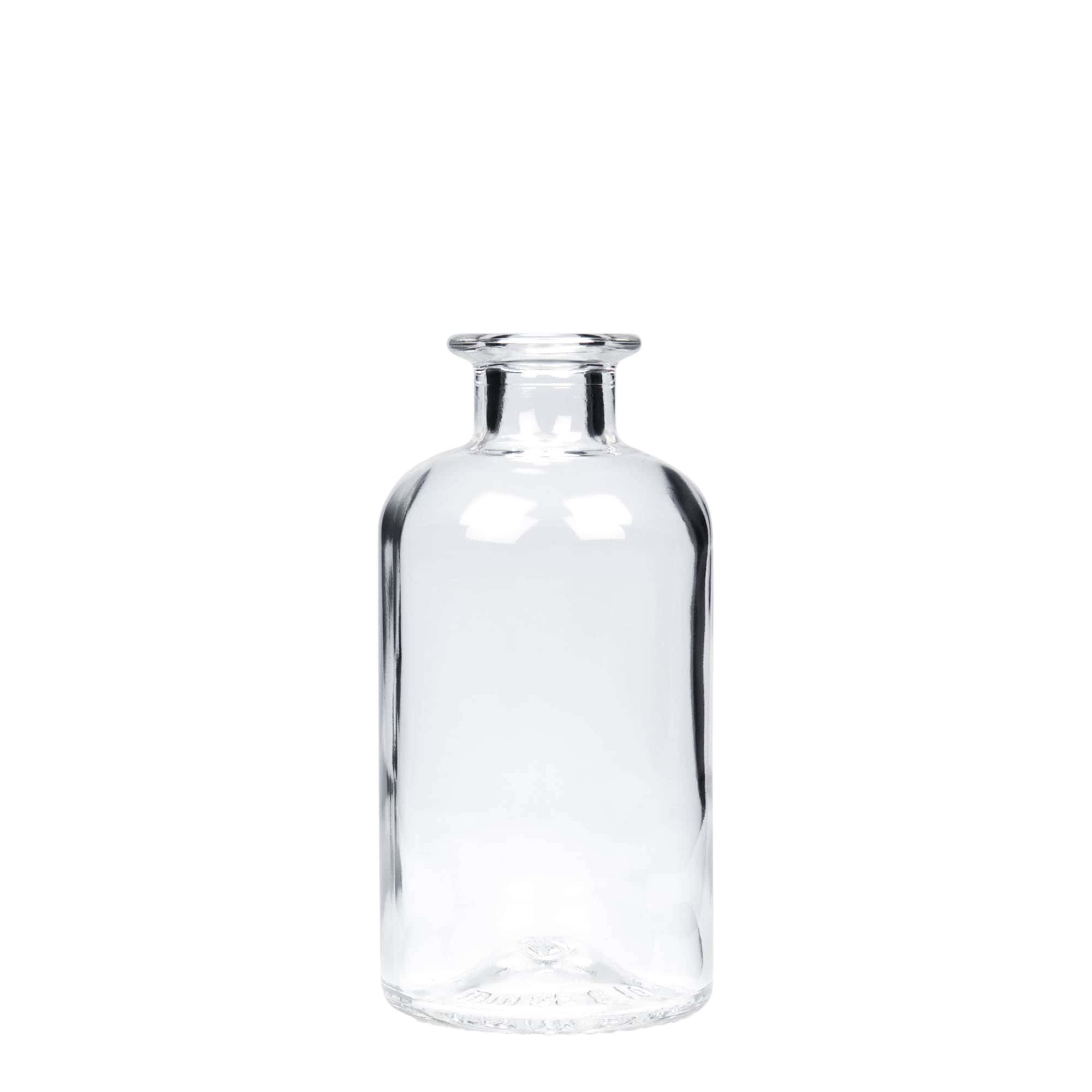 Frasco de vidro de 250 ml, tipo farmacêutico, boca: cortiça