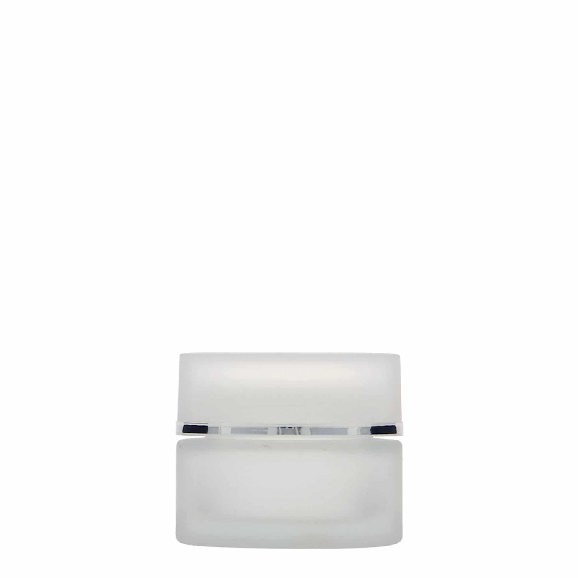 30 ml frasco 'Edição Platina', vidro, fosco, boca: tampa de rosca