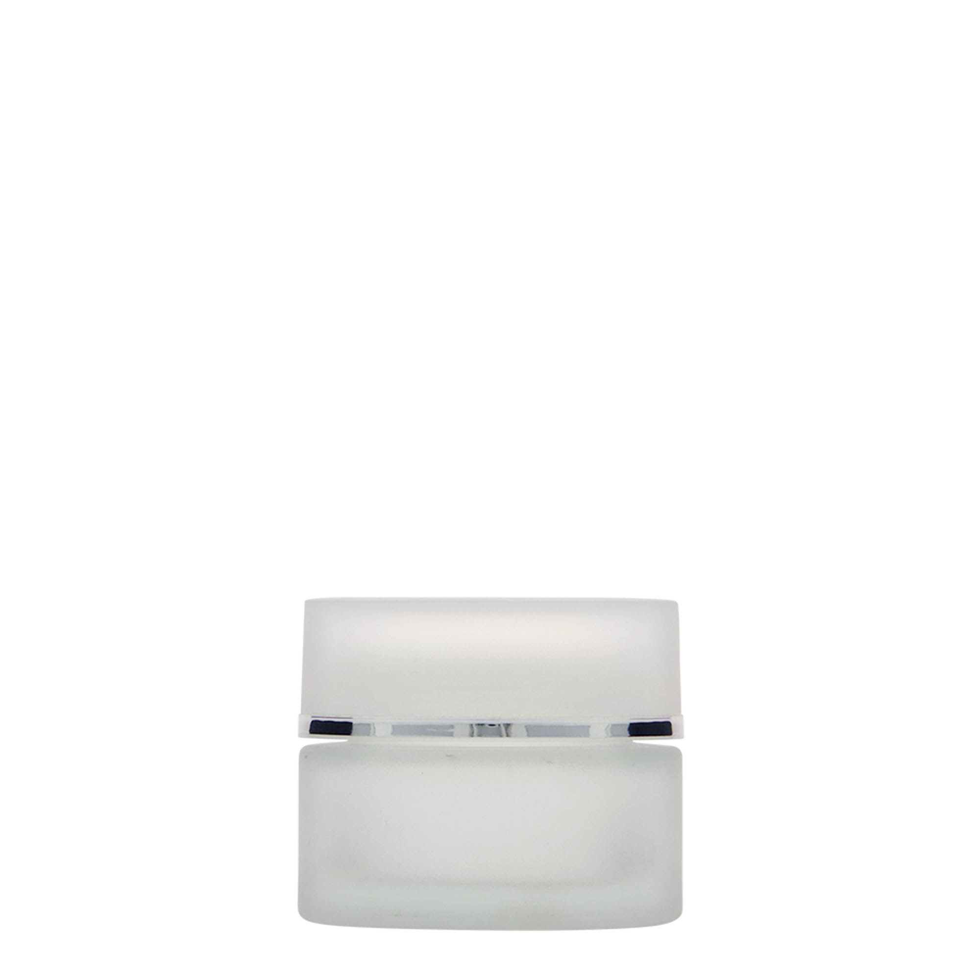 30 ml frasco 'Edição Platina', vidro, fosco, boca: tampa de rosca