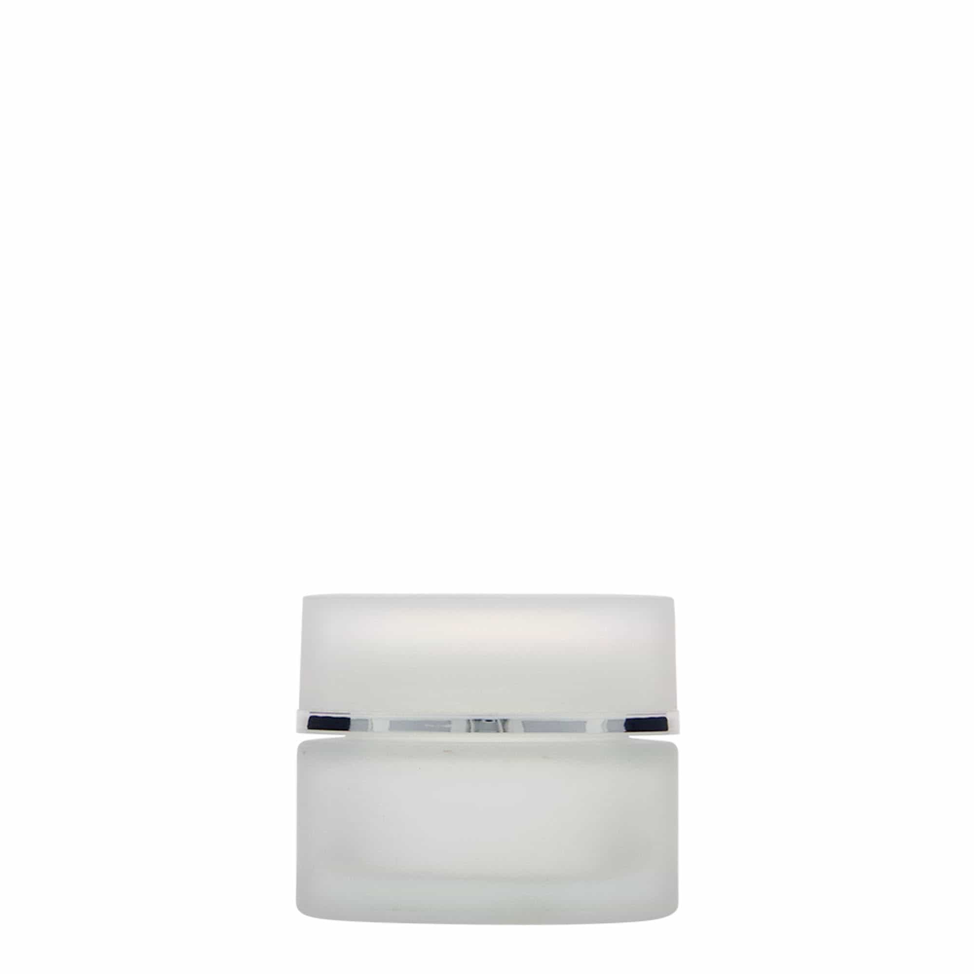 30 ml frasco 'Edição Platina', vidro, fosco, boca: tampa de rosca