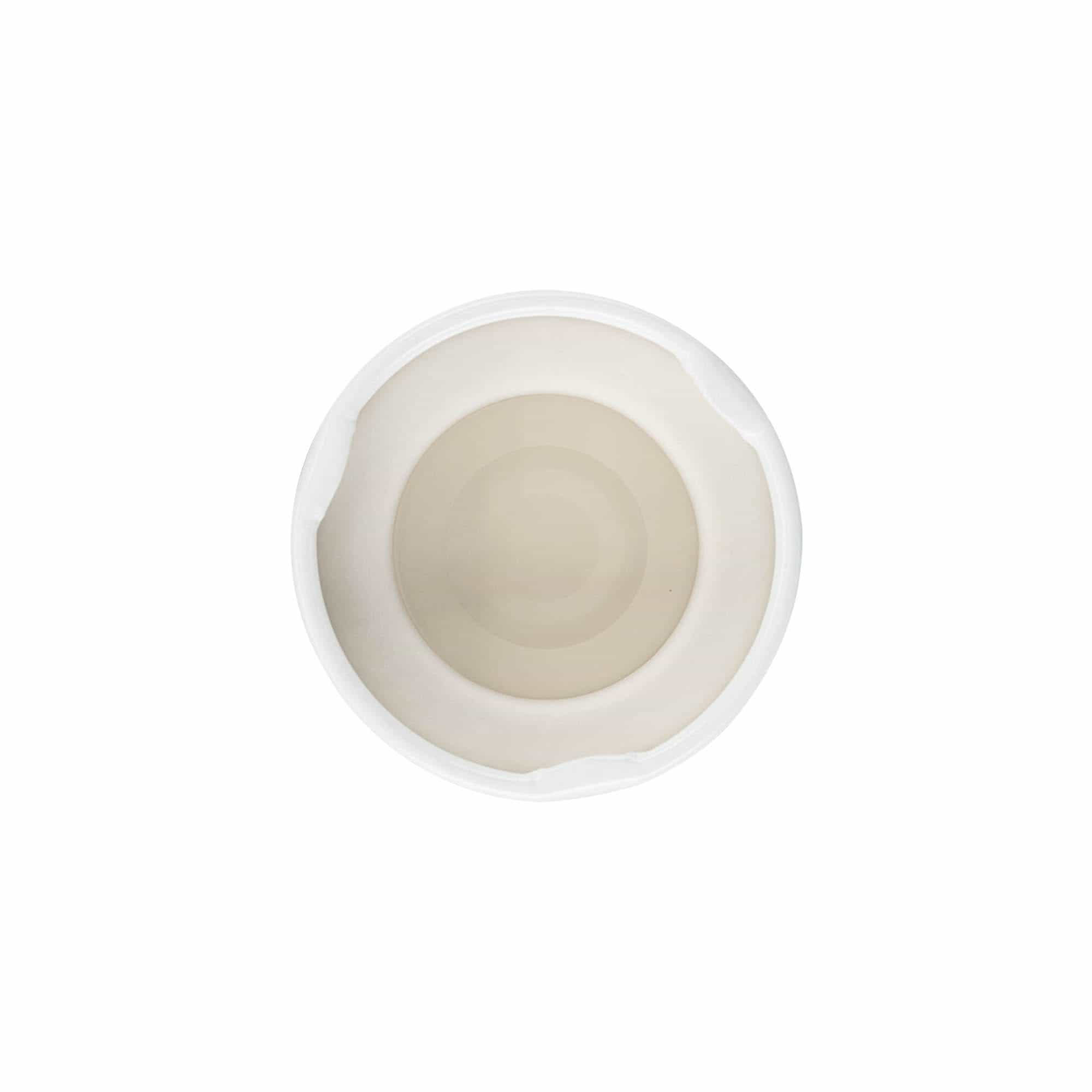 Tampa Twist-Off, folha de flandres, branco, para boca: TO 38