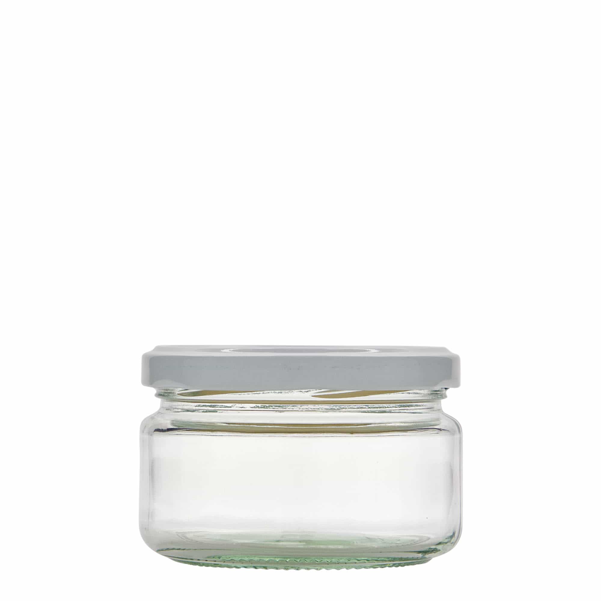 230 ml frasco redondo plano, boca: Twist-Off (TO 82)