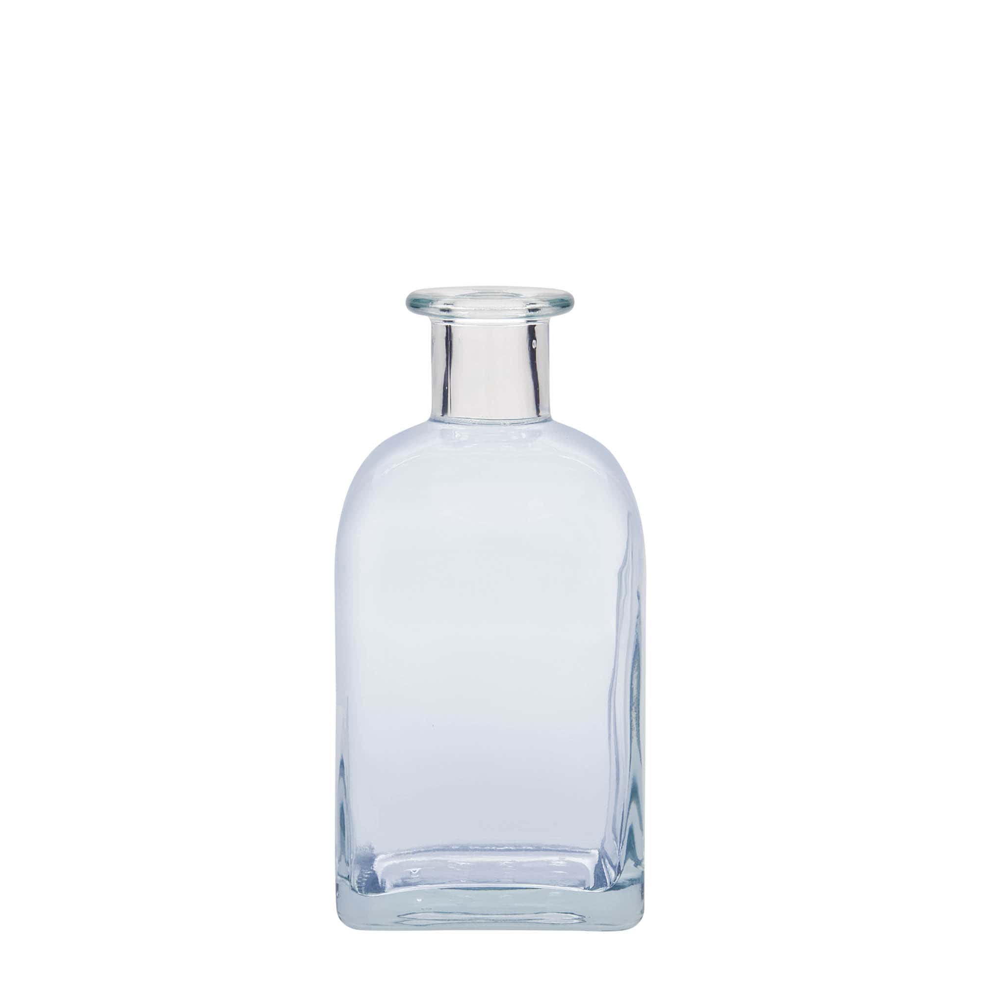 Frasco de vidro de 350 ml Apotheker Carré, quadrado, boca: cortiça
