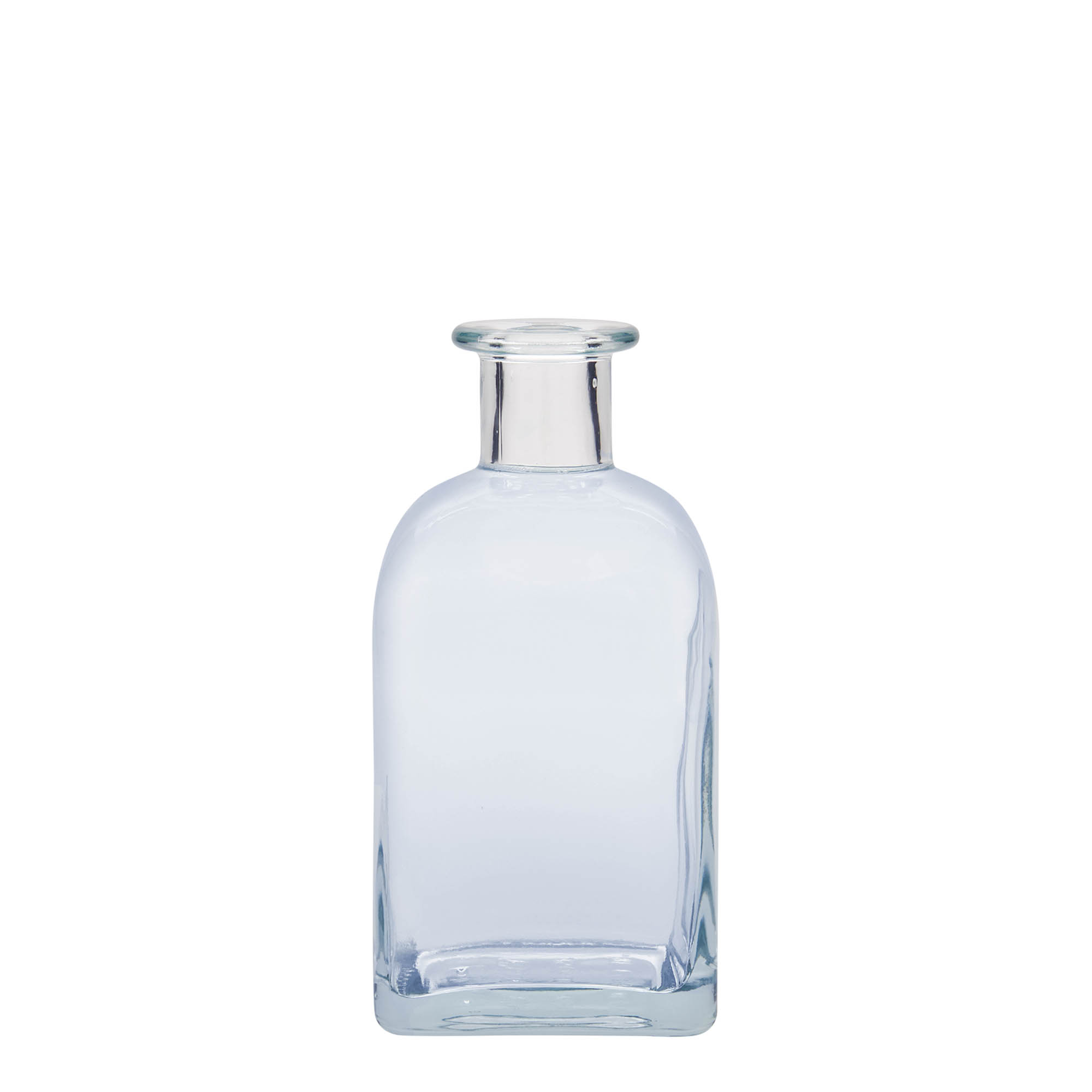 Frasco de vidro de 350 ml Apotheker Carré, quadrado, boca: cortiça Frasco de vidro de 350 ml Apotheker Carré, quadrado, boca: cortiça