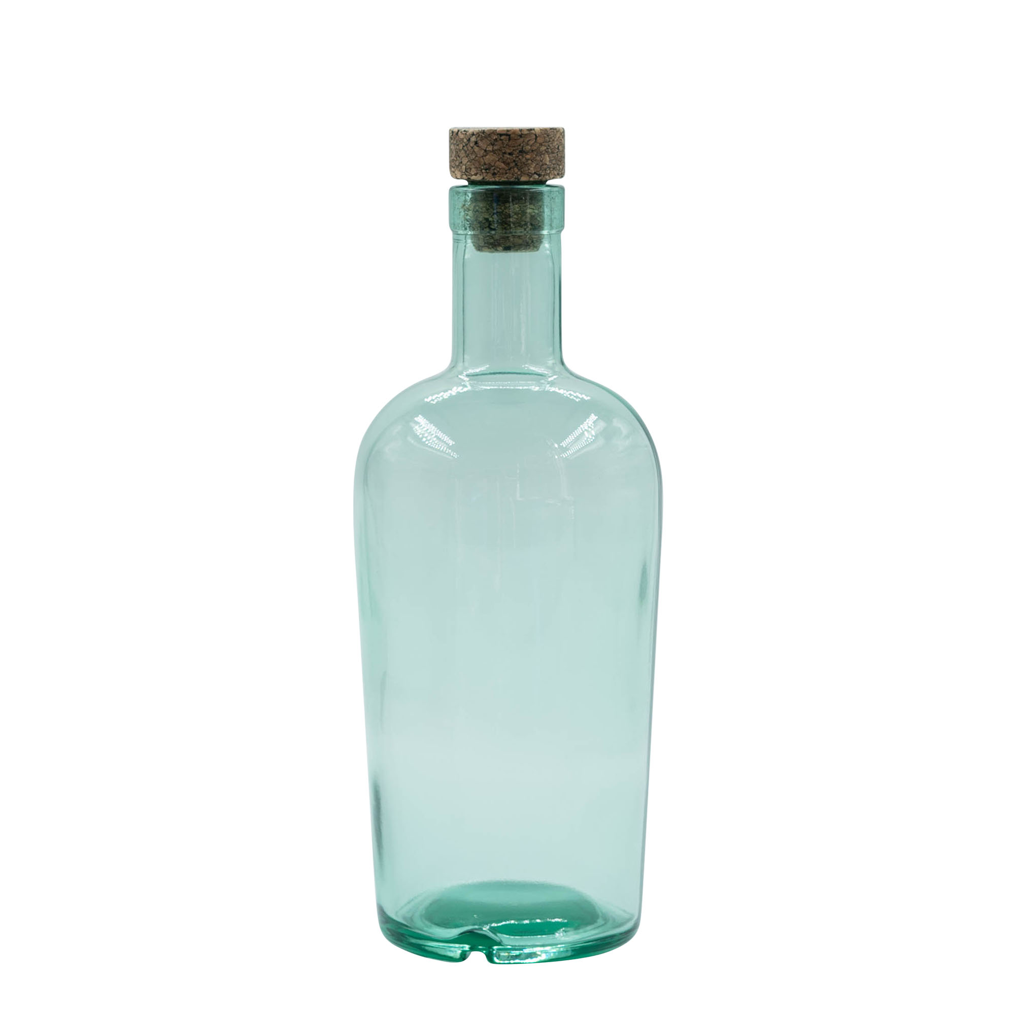 Garrafa de vidro de 700 ml 'Teo Light', boca: cortiça Garrafa de vidro de 700 ml 'Teo Light', boca: cortiça