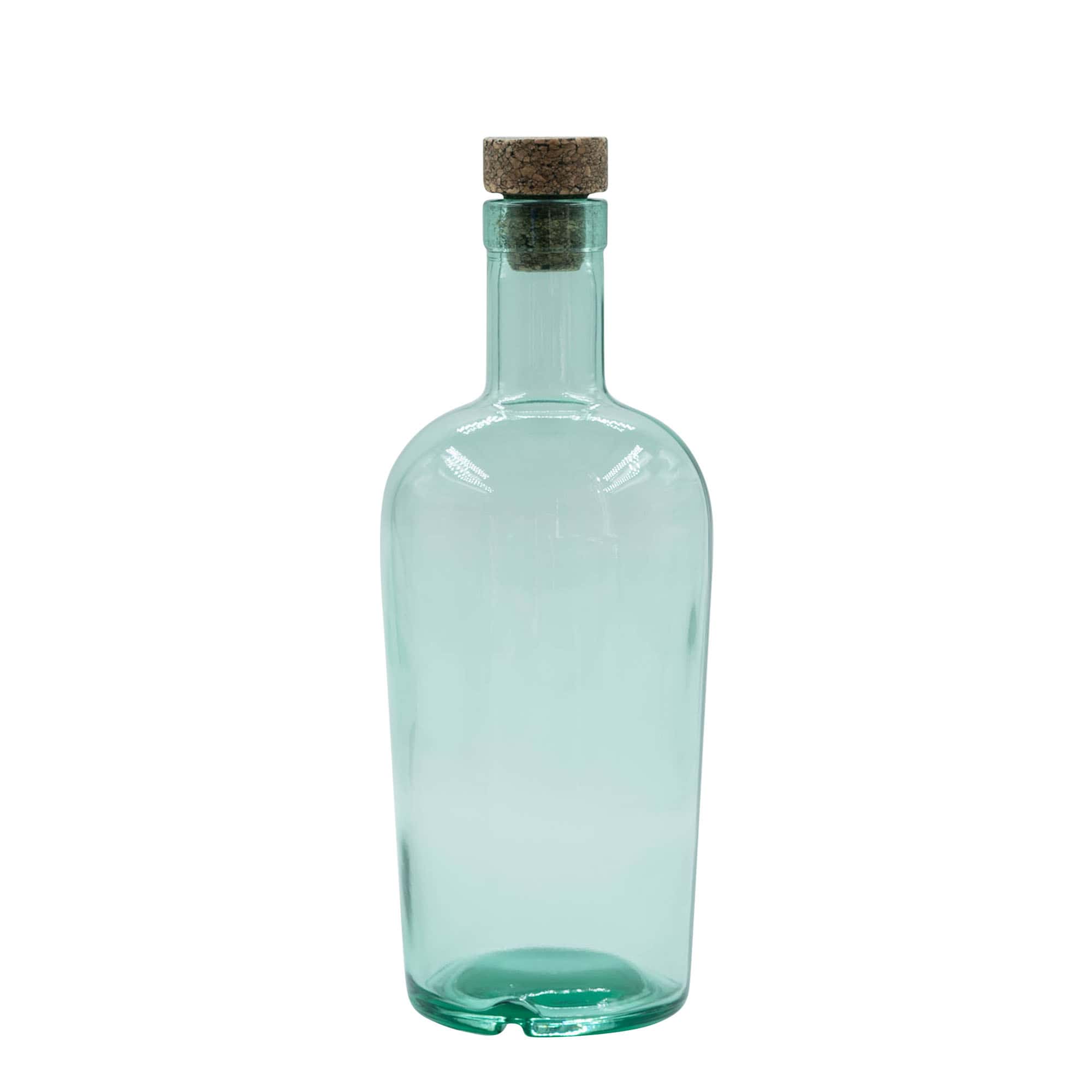 Garrafa de vidro de 700 ml 'Teo Light', boca: cortiça